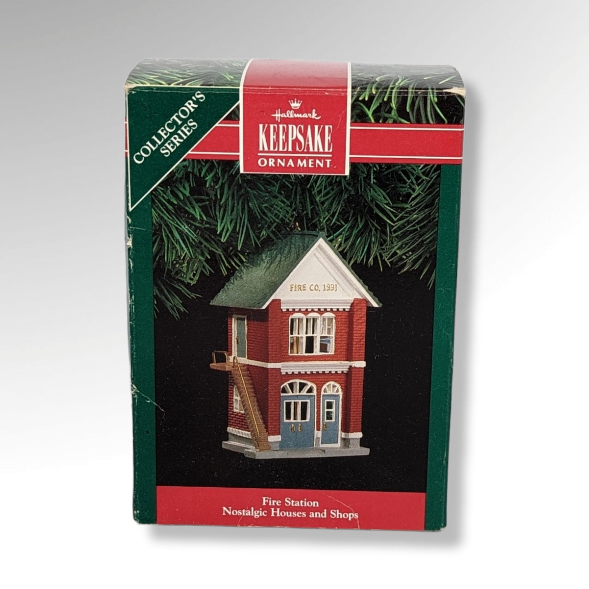 1991 Hallmark Keepsake "Fire Station" Ornament