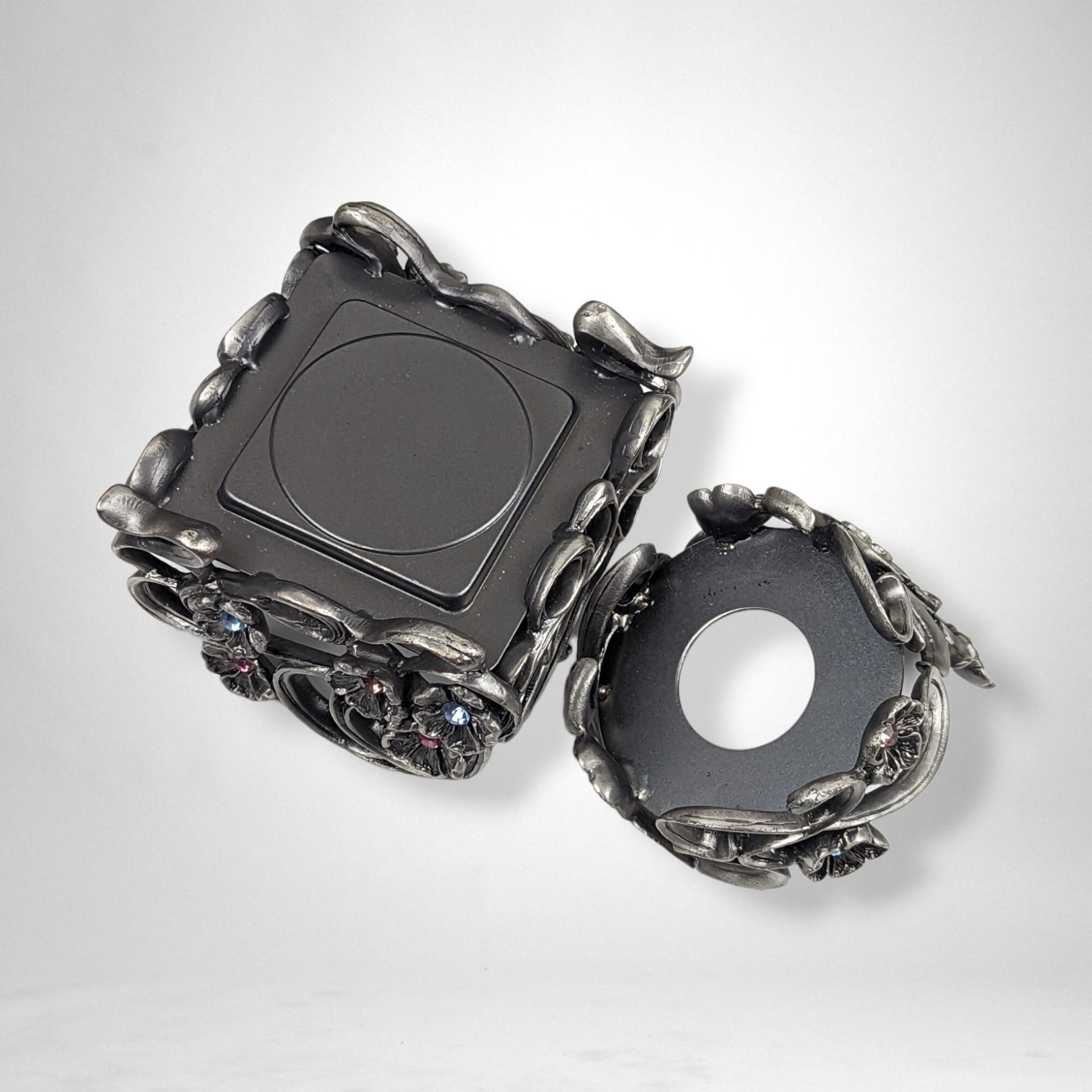 Partylite Square and Round Jewels Candleholders 