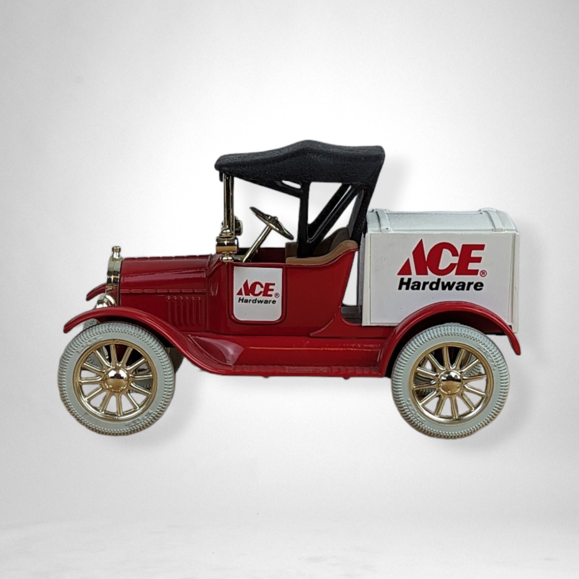 1986 ERTL Ace Hardware Replica 1918 Runabout Metal Bank