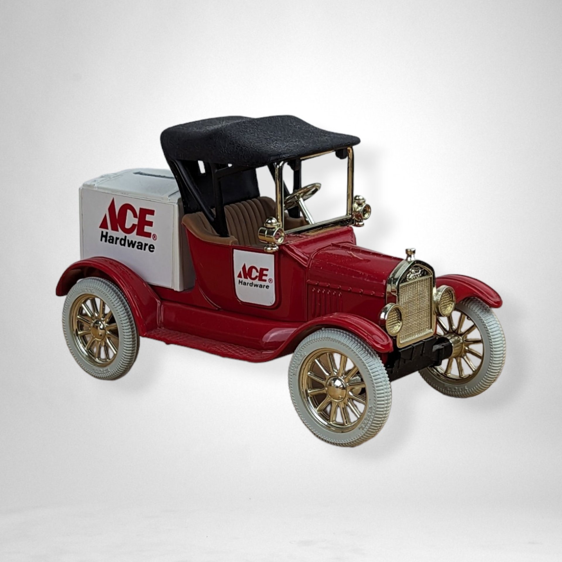 1986 ERTL Ace Hardware Replica 1918 Runabout Metal Bank