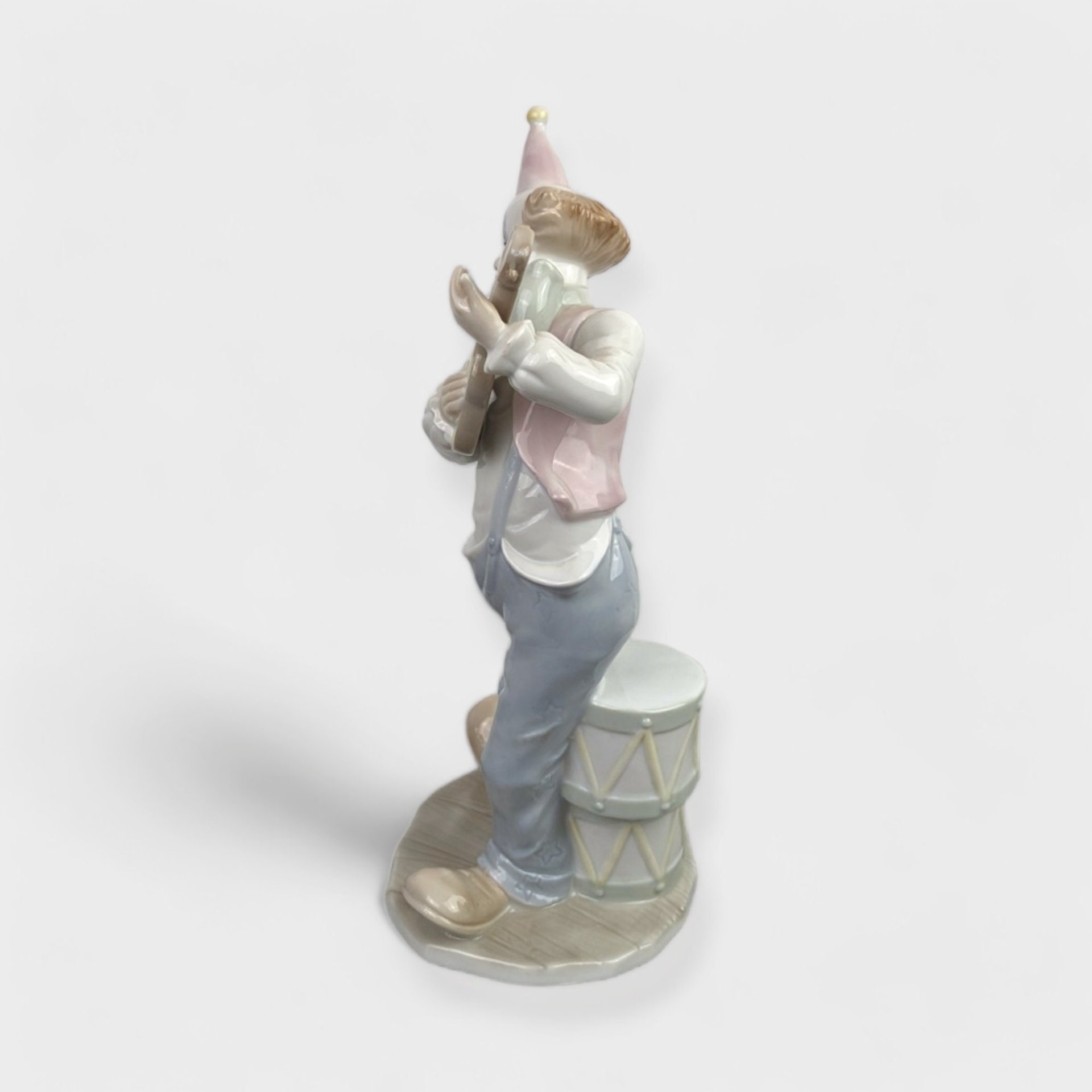 Vintage George Good 12" Porcelain Clown with Dog, Probably Not Haunted