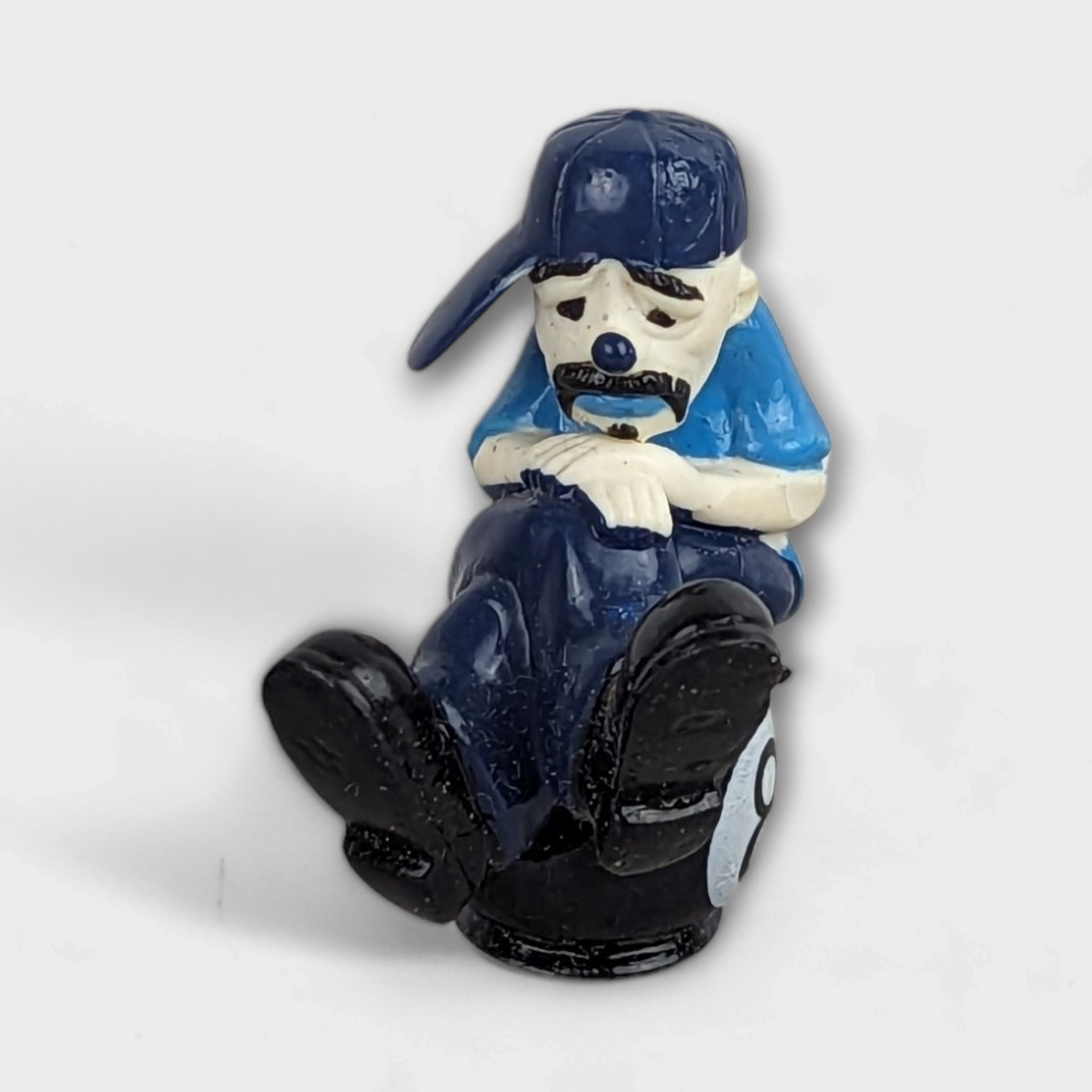 Vintage Lil Homies Psycho 8 Ball and Stripe Clown Figurines - Collectible Street Culture Art