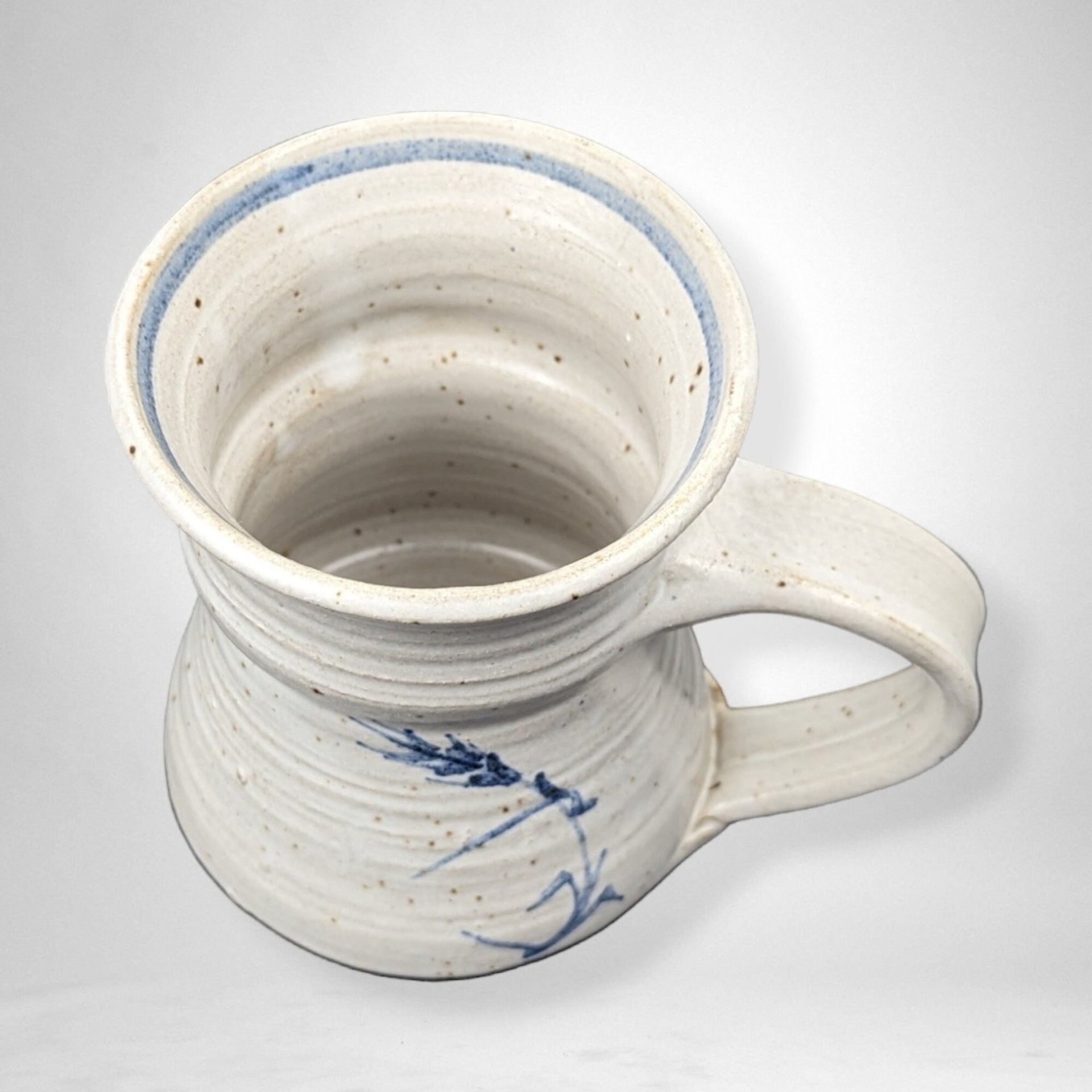 Pair of Handmade, Signed Pottery Mugs