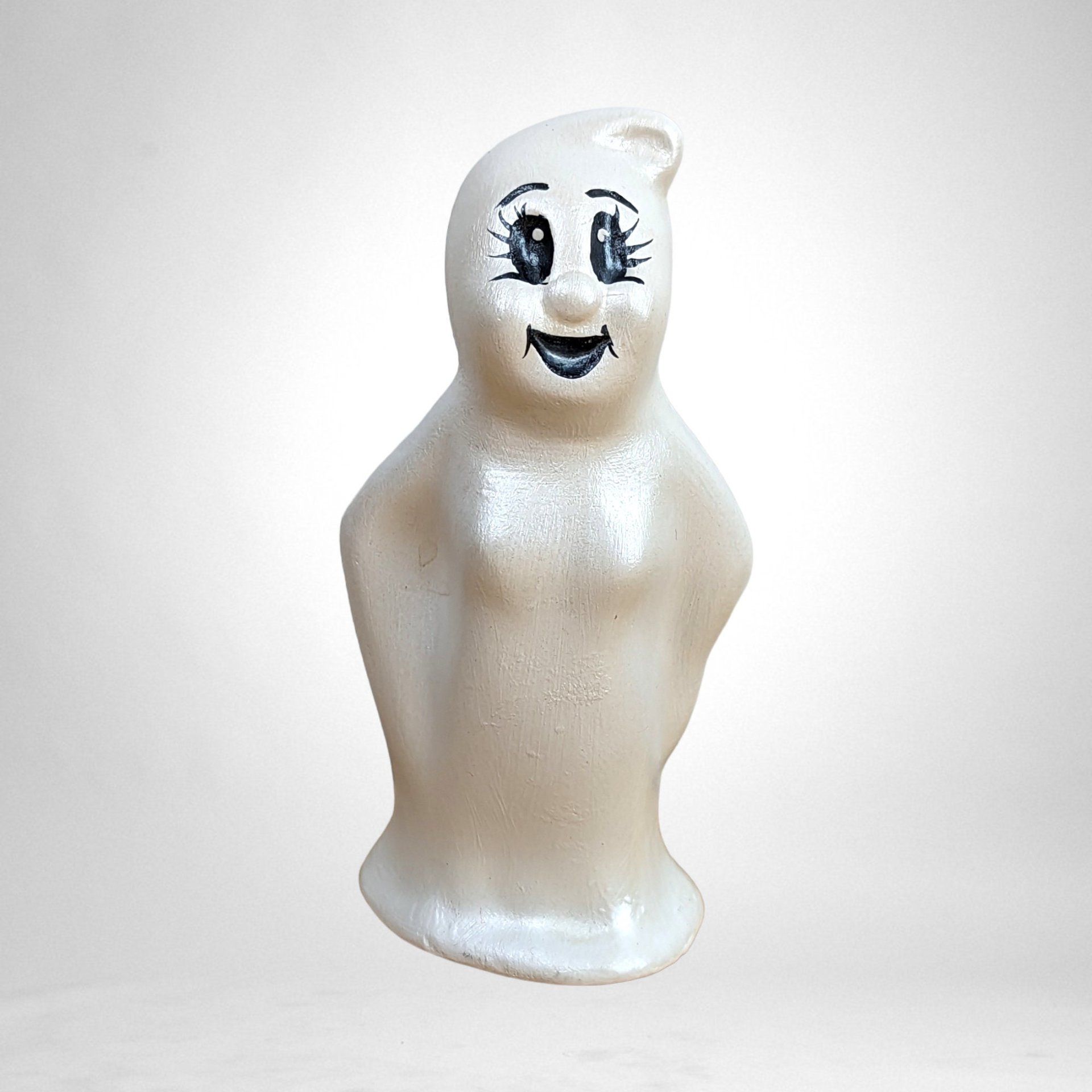 Vintage Halloween Mom and Child Ceramic Ghost Figurine Set