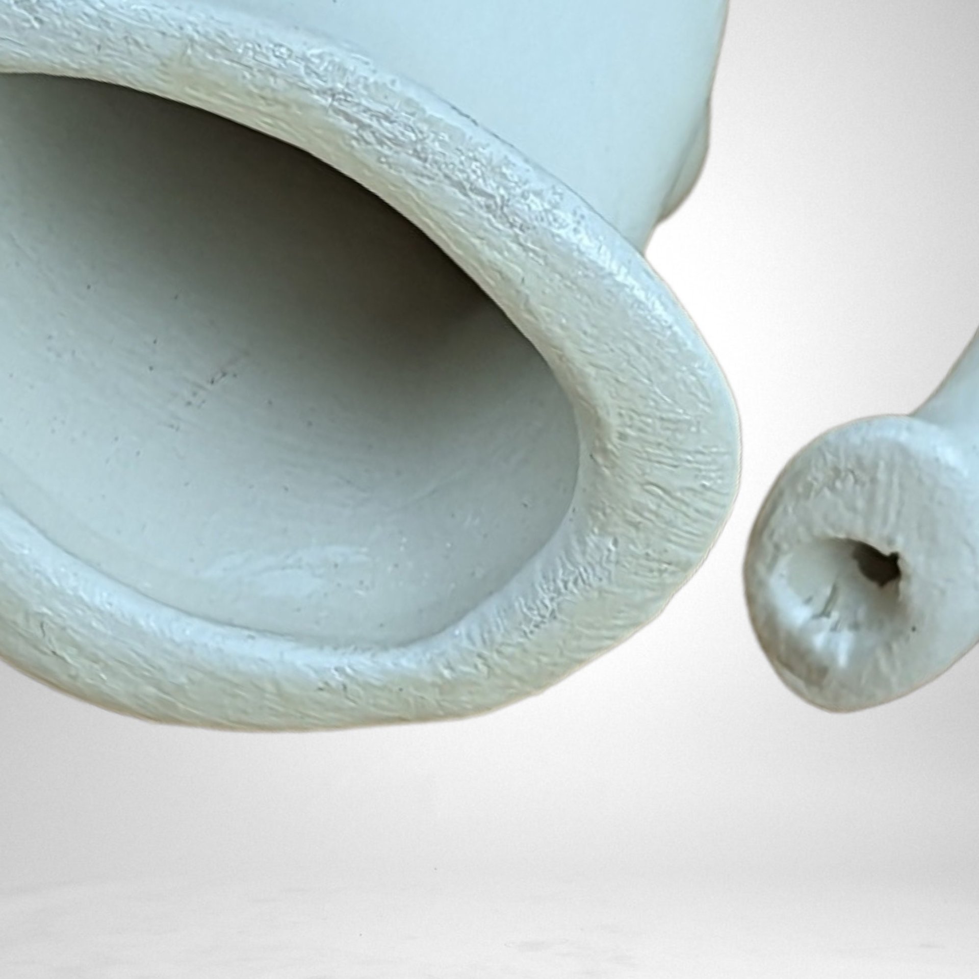 Vintage Halloween Mom and Child Ceramic Ghost Figurine Set