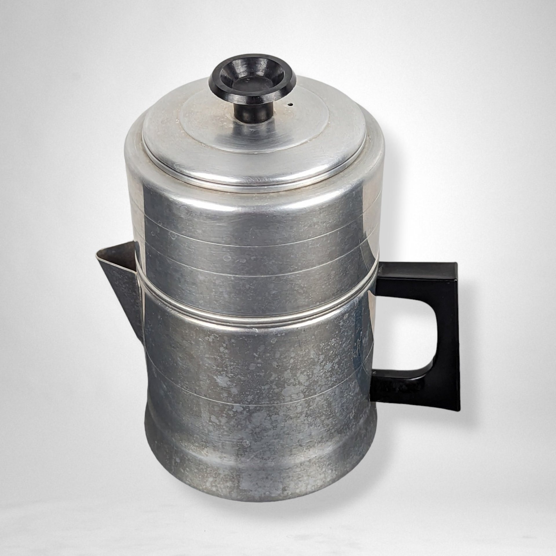 Vintage Comet 4 Piece Aluminum Coffee Pot: Brew Your Perfect Cup