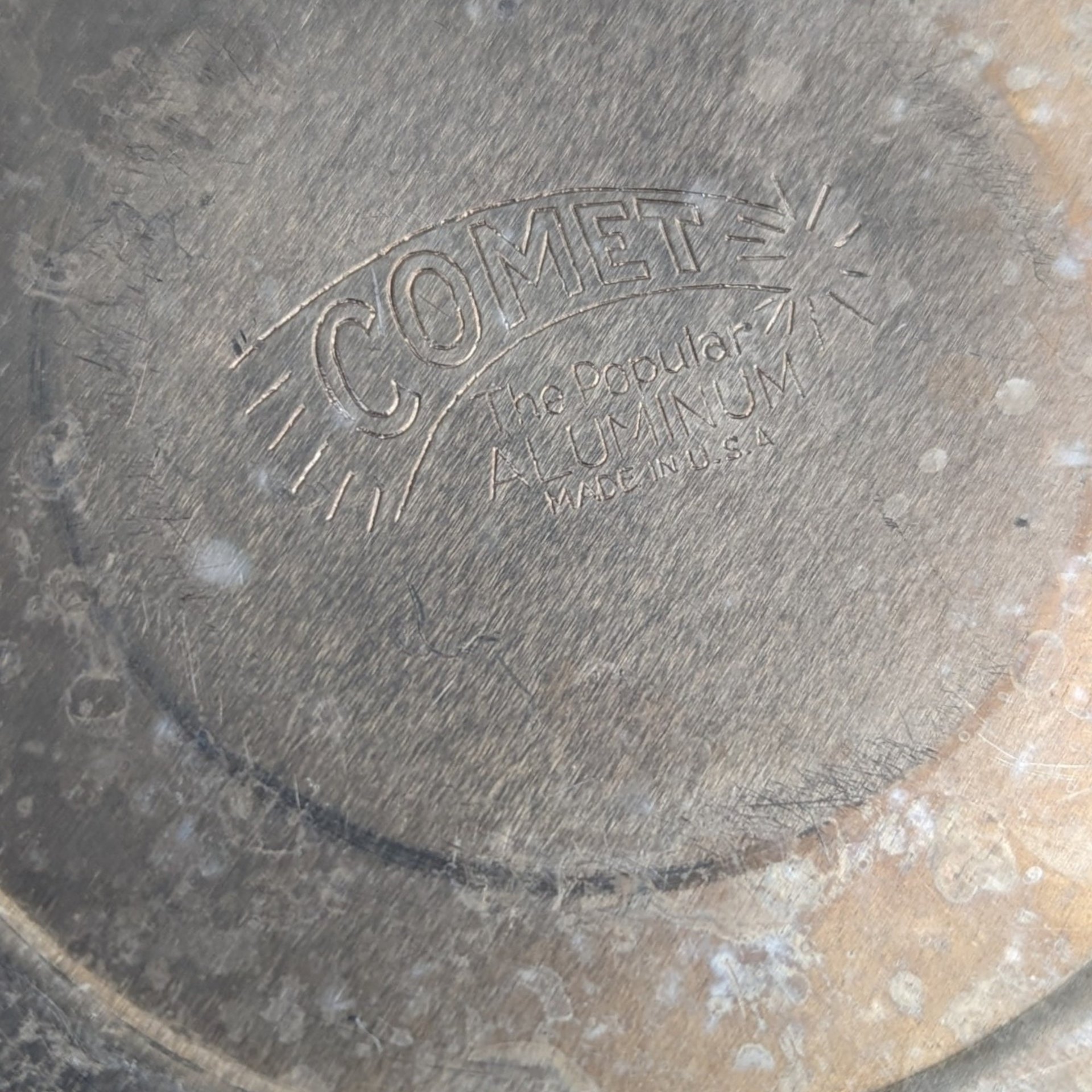 Vintage Comet 4 Piece Aluminum Coffee Pot: Brew Your Perfect Cup