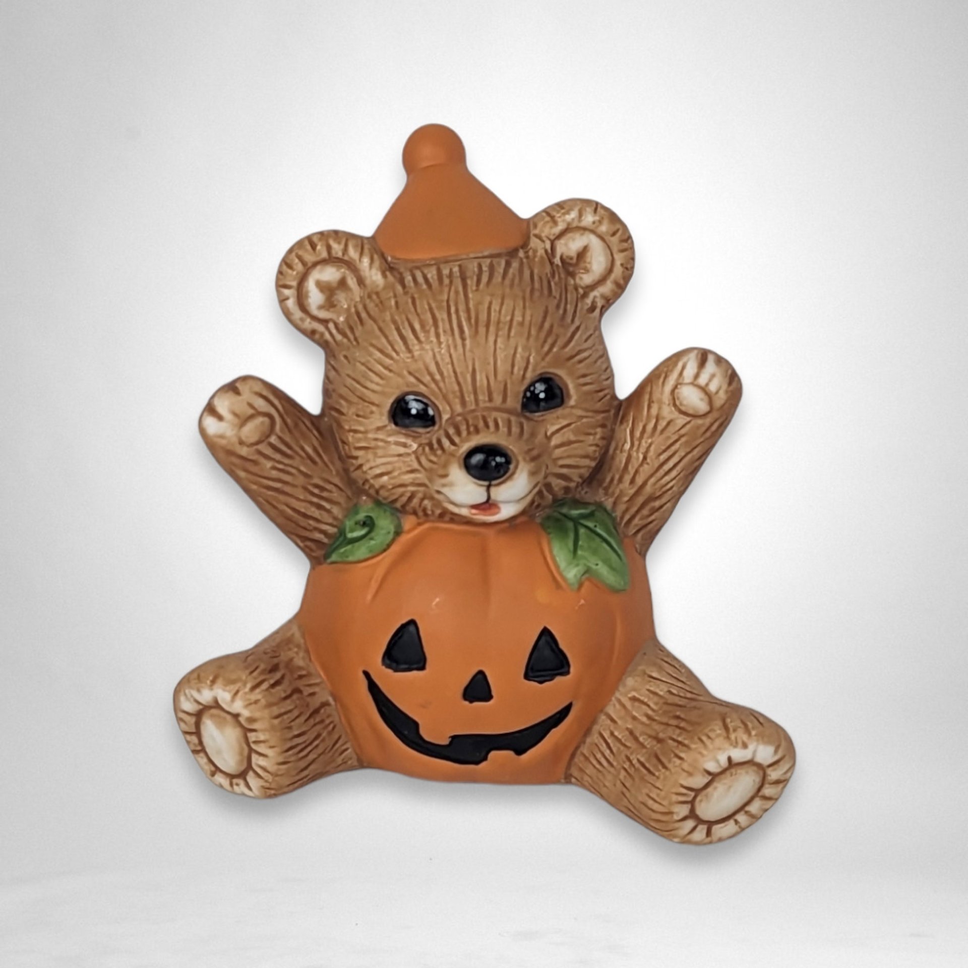 Set of 4 Homco Halloween Bears 5311 - Spooky Bear Ensemble for Halloween Fun