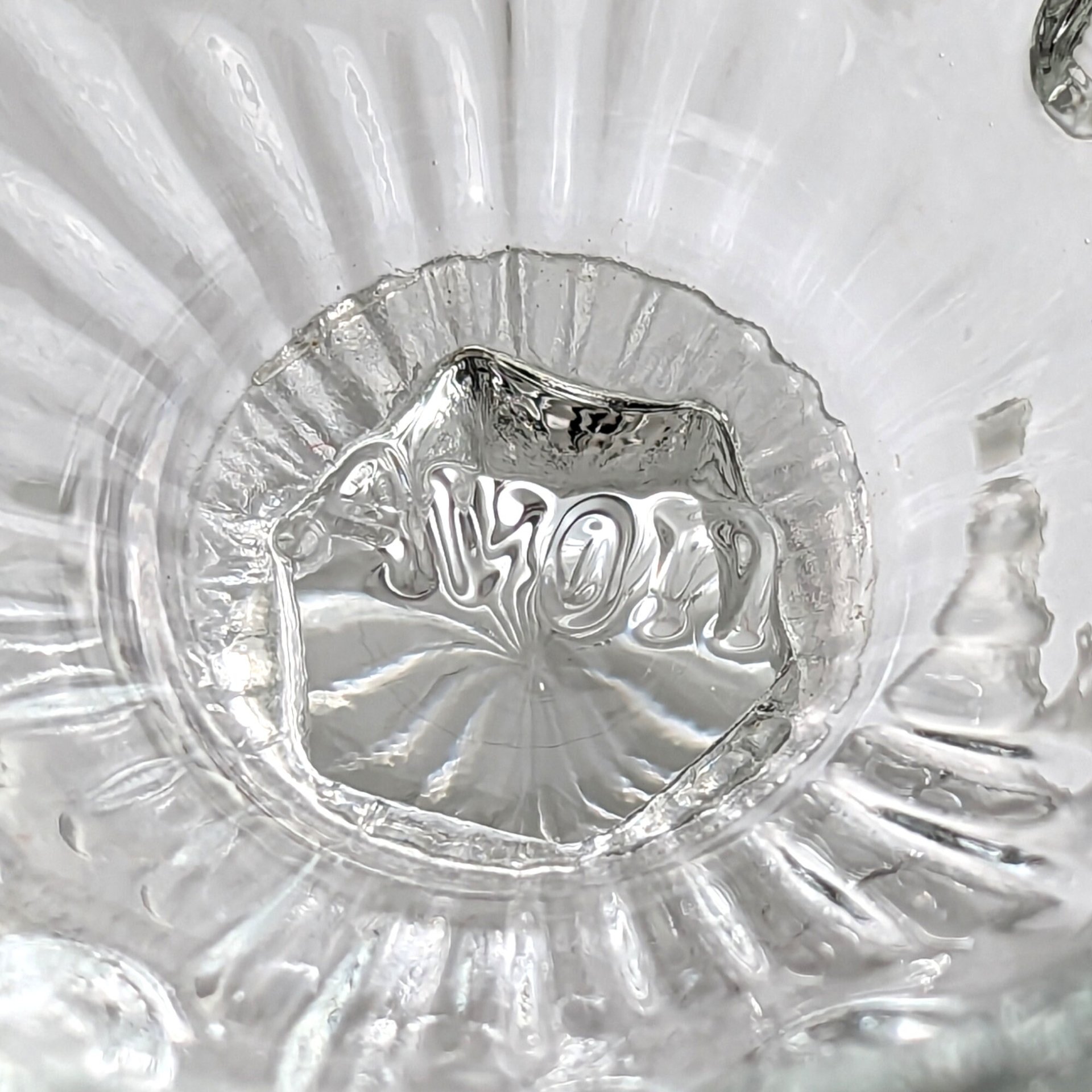 Avon Clear Glass Egg-Shaped Trinket Bowl
