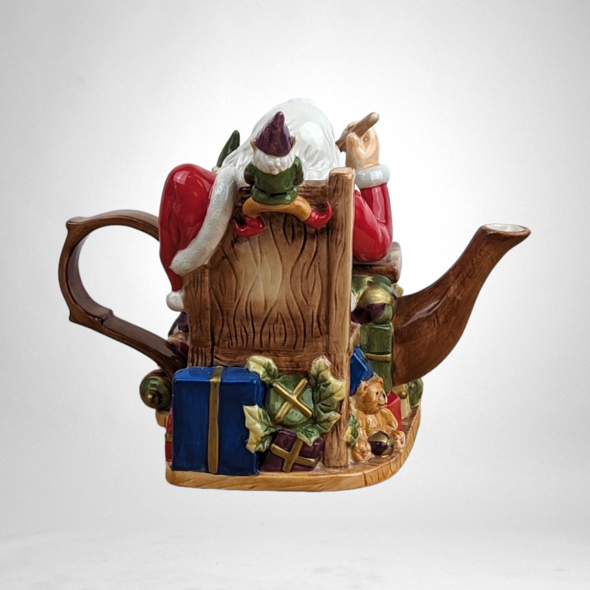Vintage Santa Claus Decorative Christmas Teapot