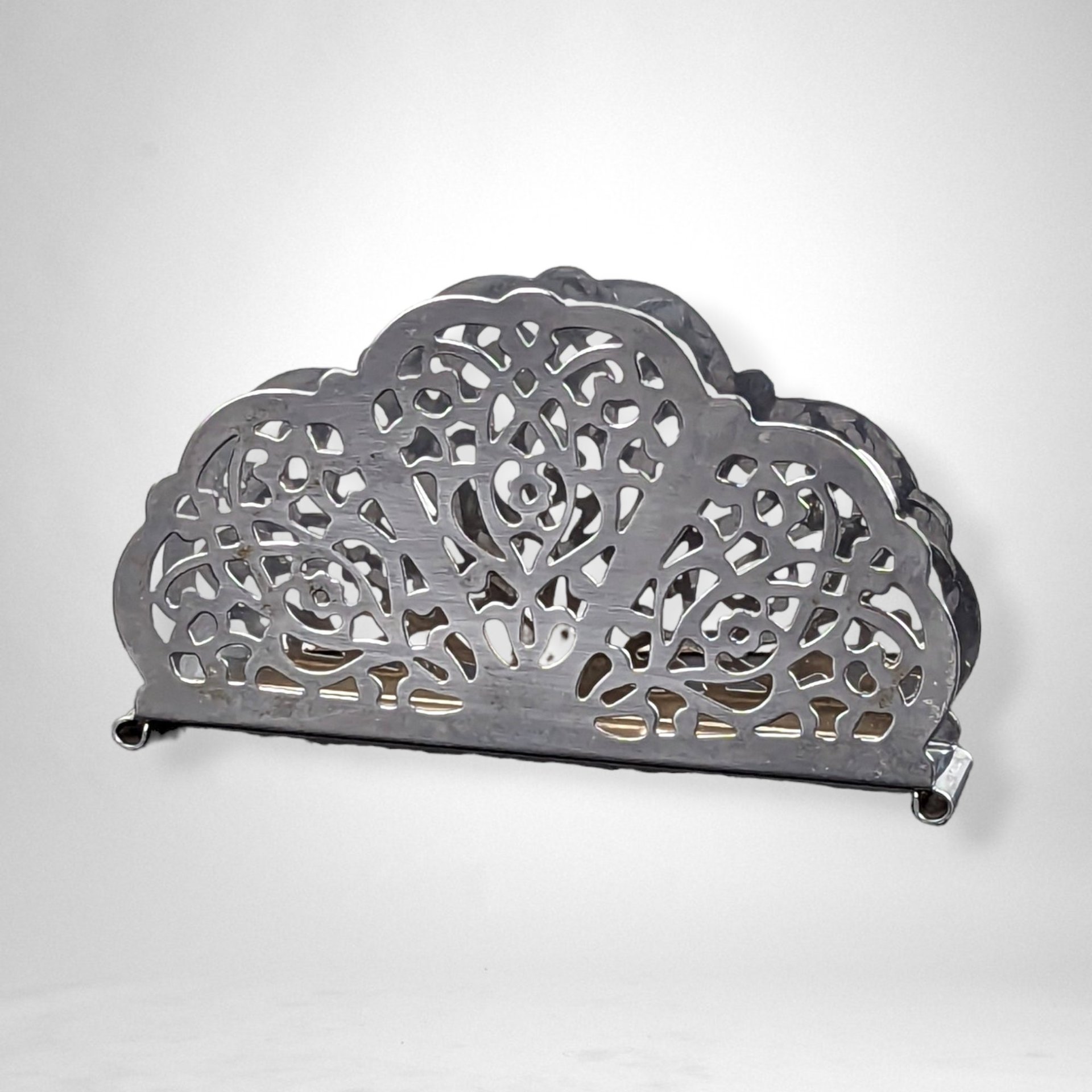 Irvin Ware Silver-Colored Metal Napkin Holder: Classic Tabletop Accessory