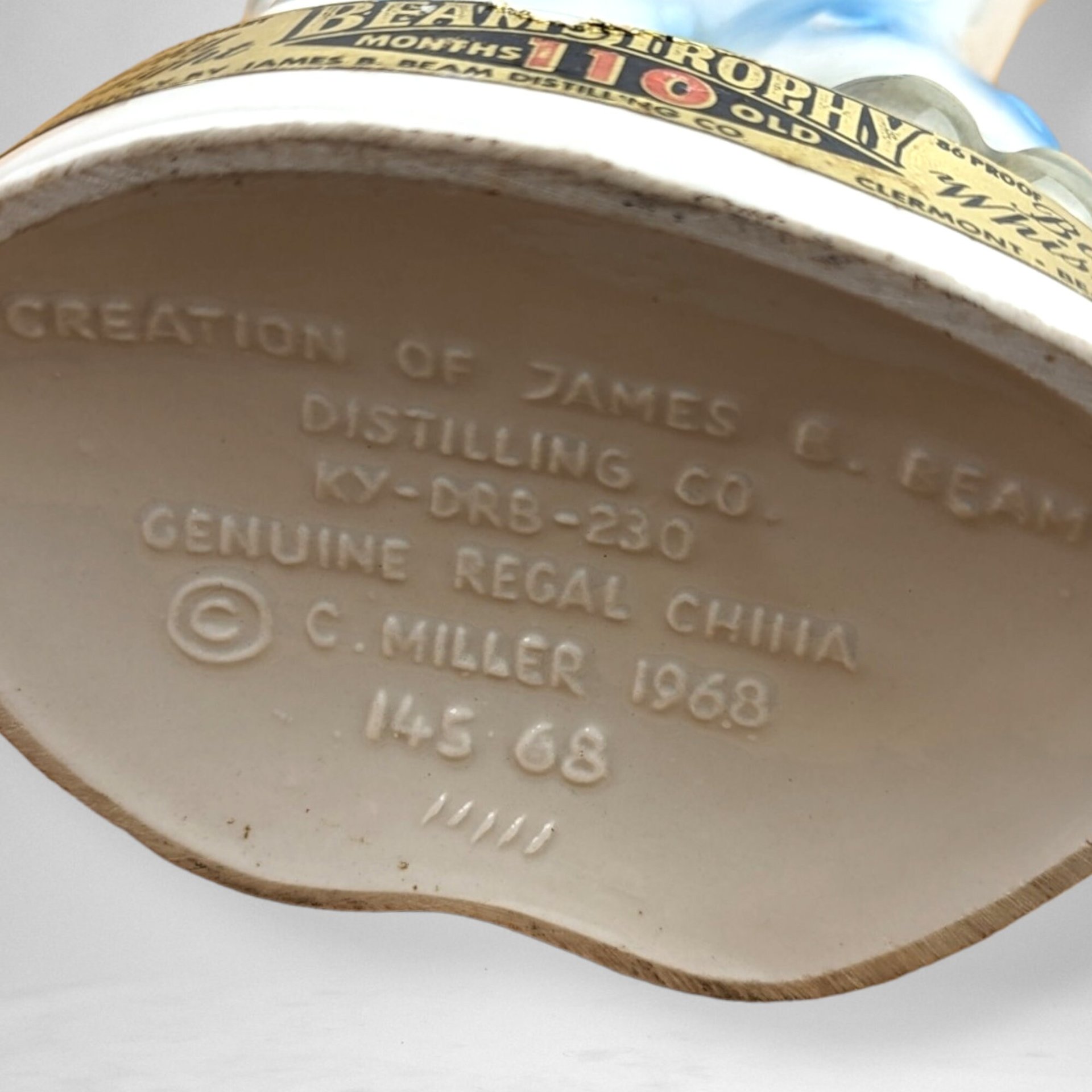 Empty 1968 Jim Beam Elephant Decanter