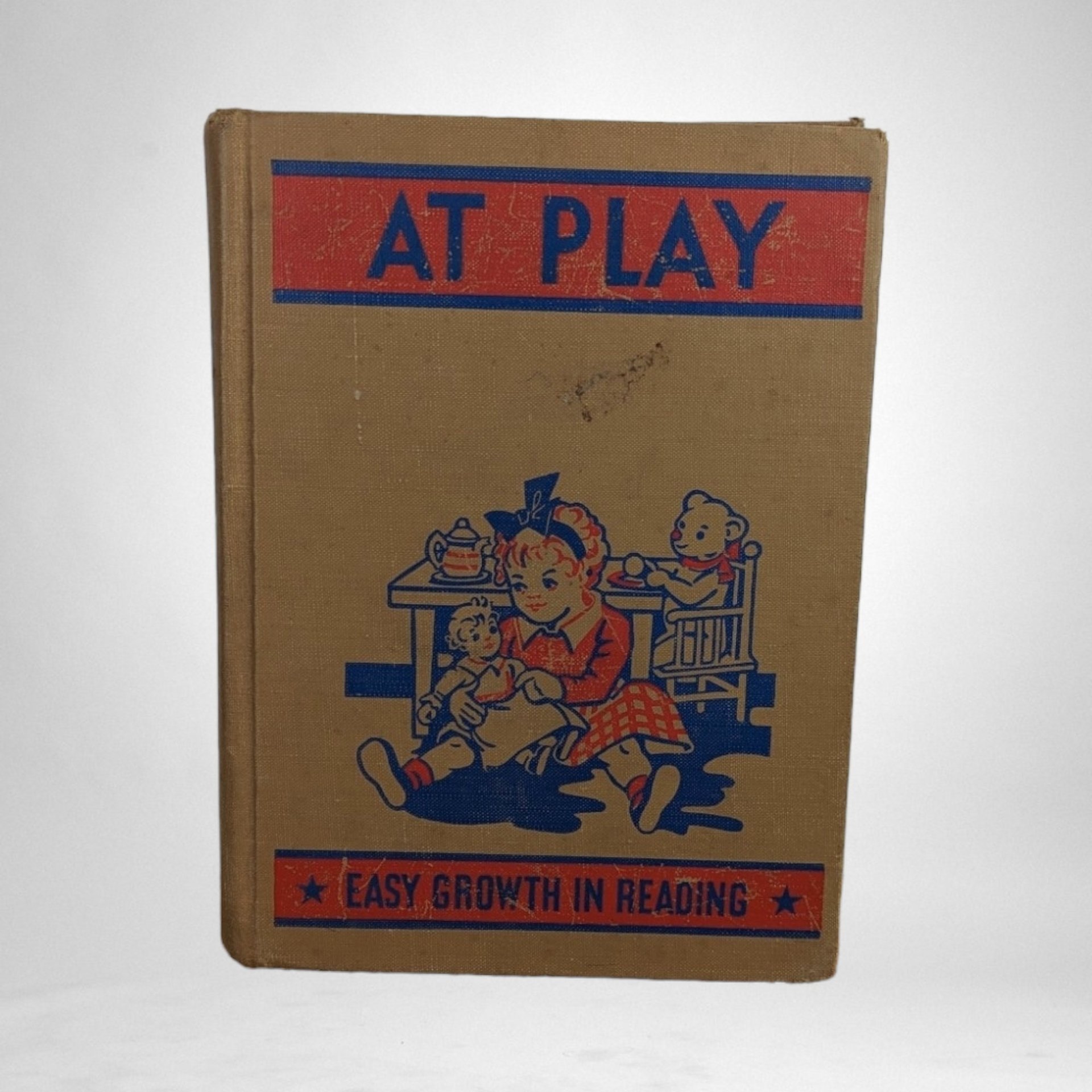 Vintage 1947 'At Play Easy Growth in Reading' Children's Book 