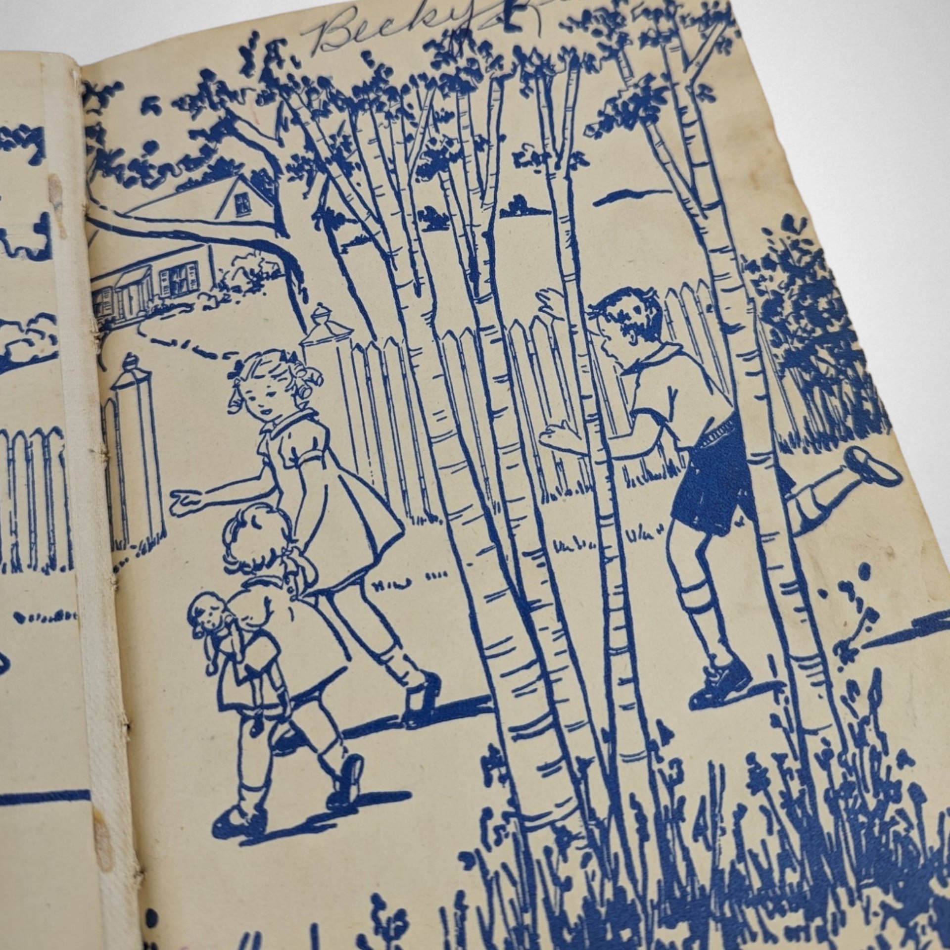 Vintage 1947 'At Play Easy Growth in Reading' Children's Book 