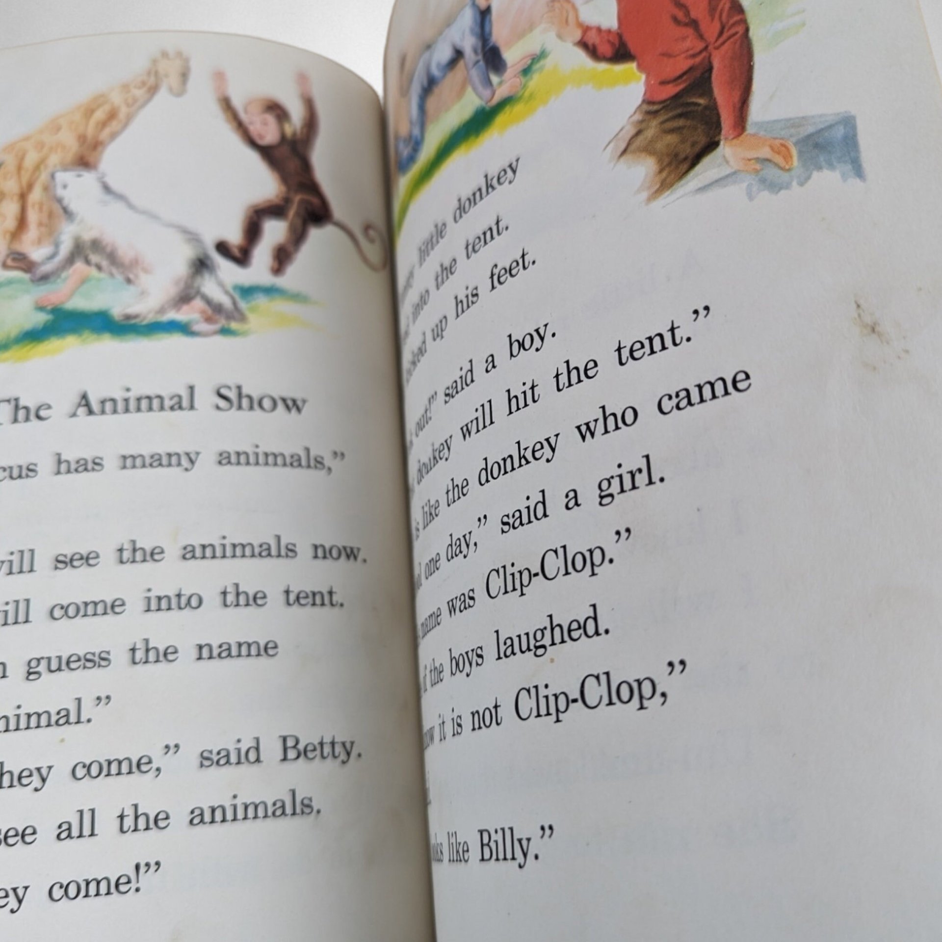 Vintage 1954 'Happy Times School Reader' Children's Book