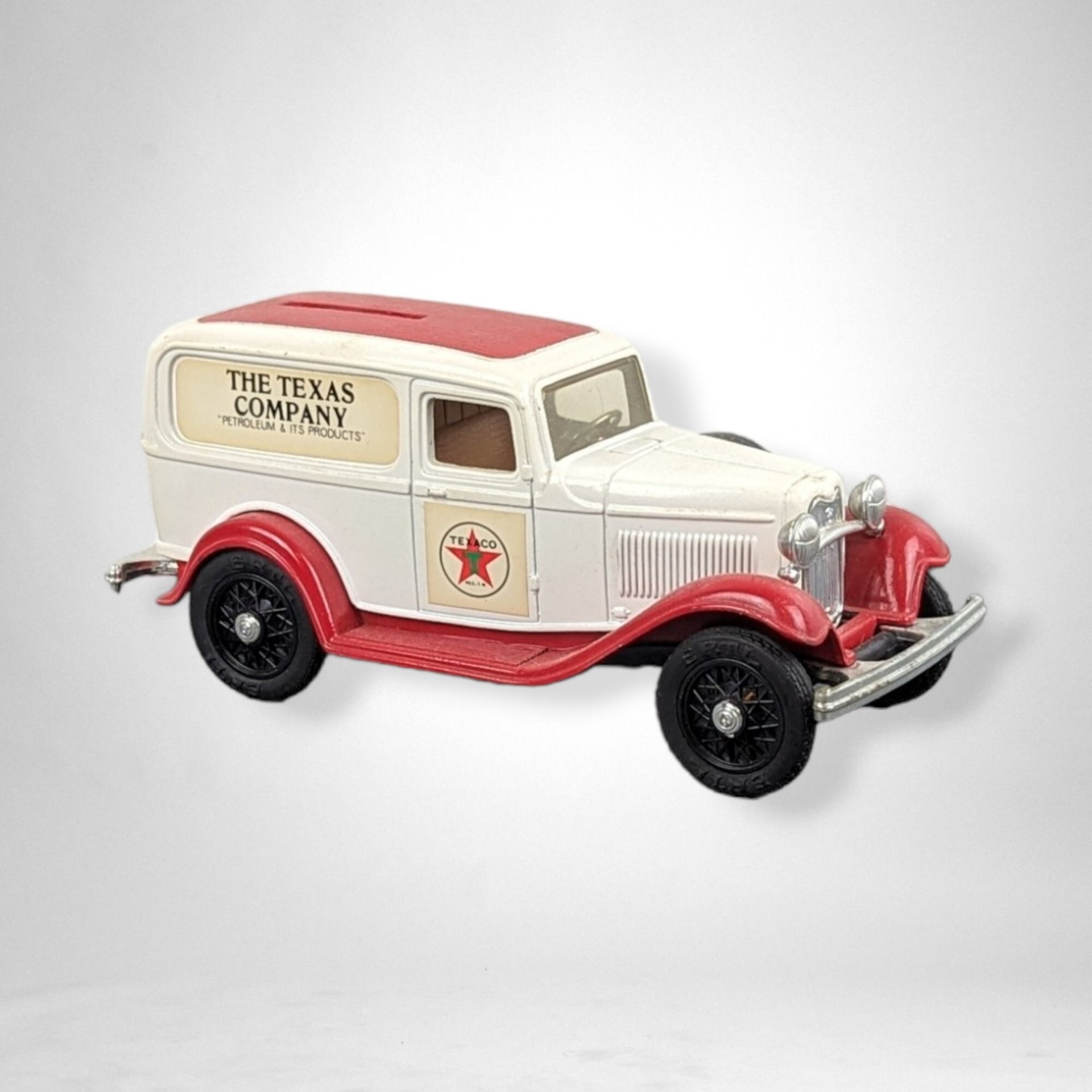 Vintage ERTL Replica 1932 Ford Delivery Van Texaco Die Cast Bank - Collector's Delight