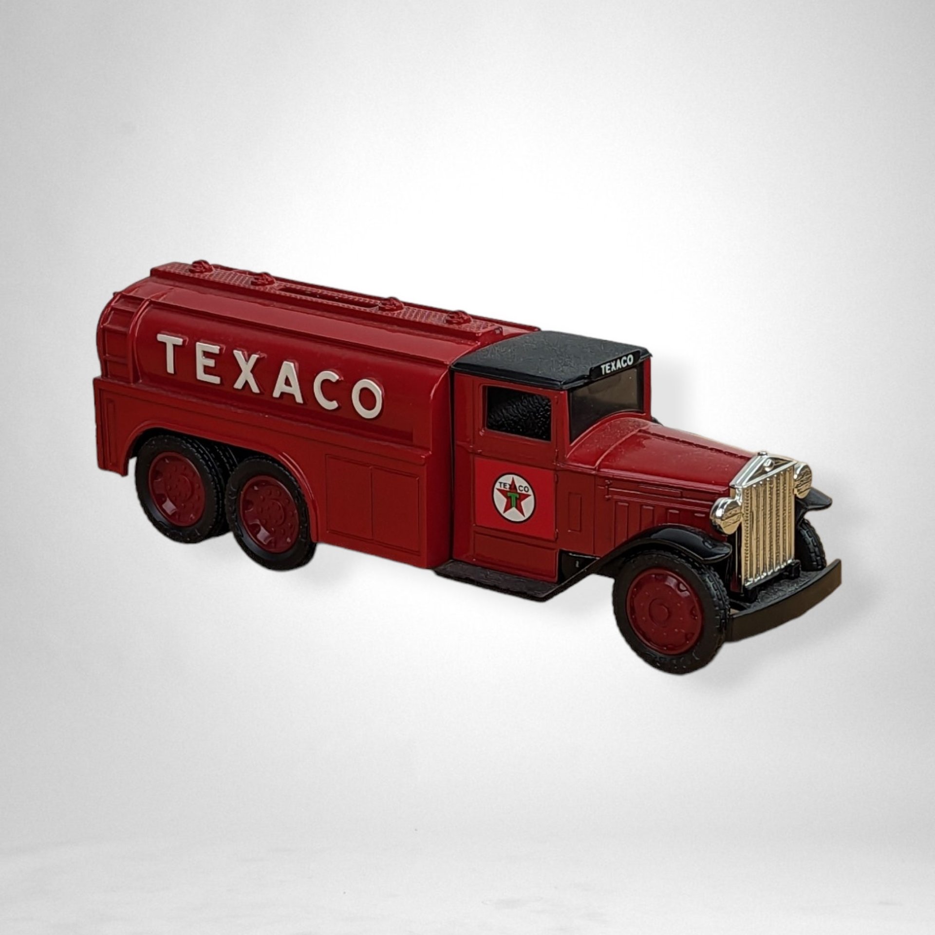 1990 ERTL Texaco Replica 1930 Diamond Fuel Tanker Locking Metal Bank - Vintage Collectible