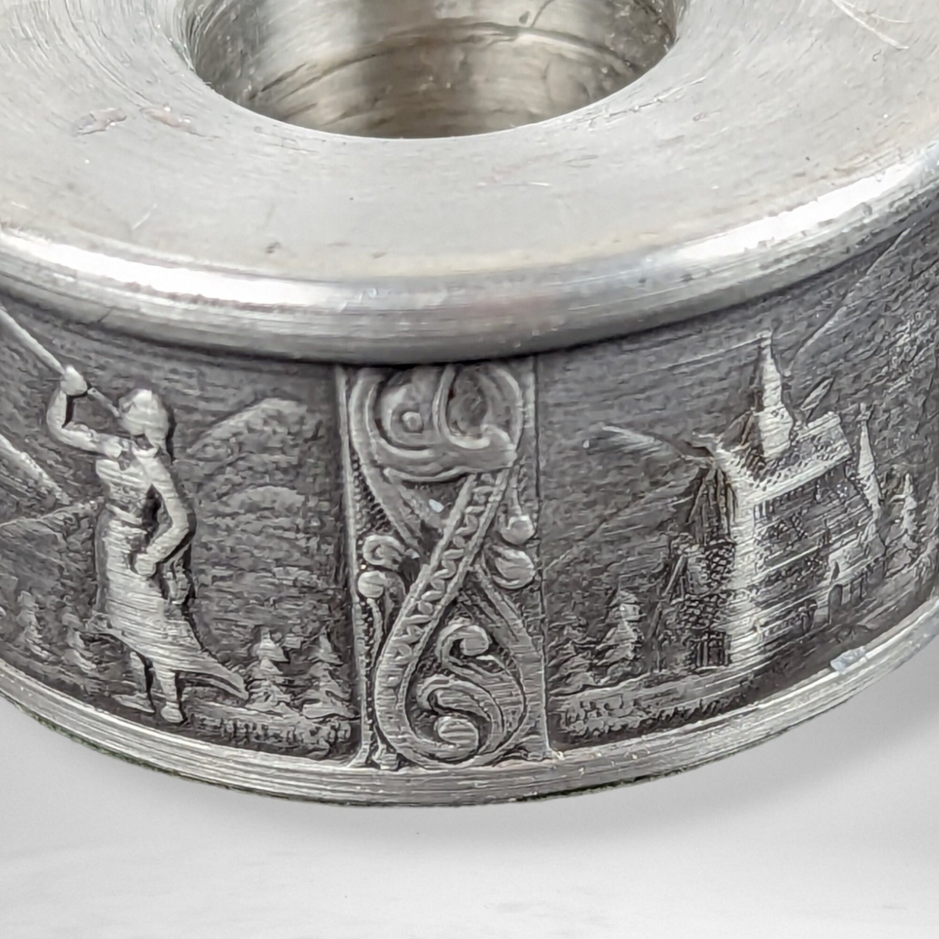 Elegant Pair of KYRR Norsk Pewter Taper Candle Holders