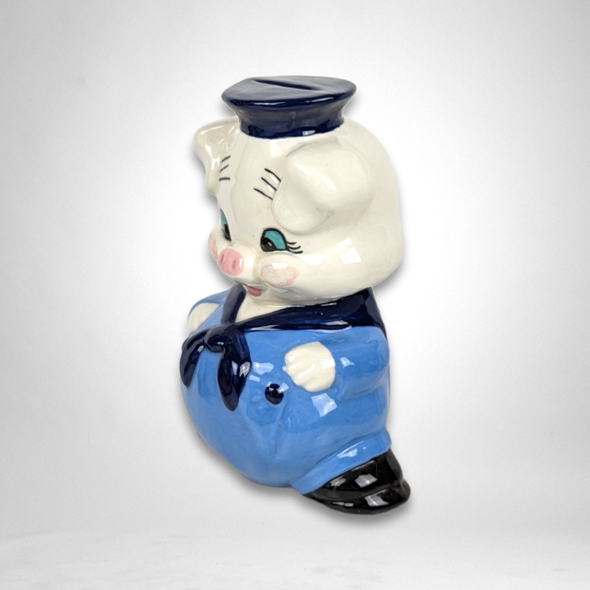 Vintage Ceramic Sailor Piggy Bank