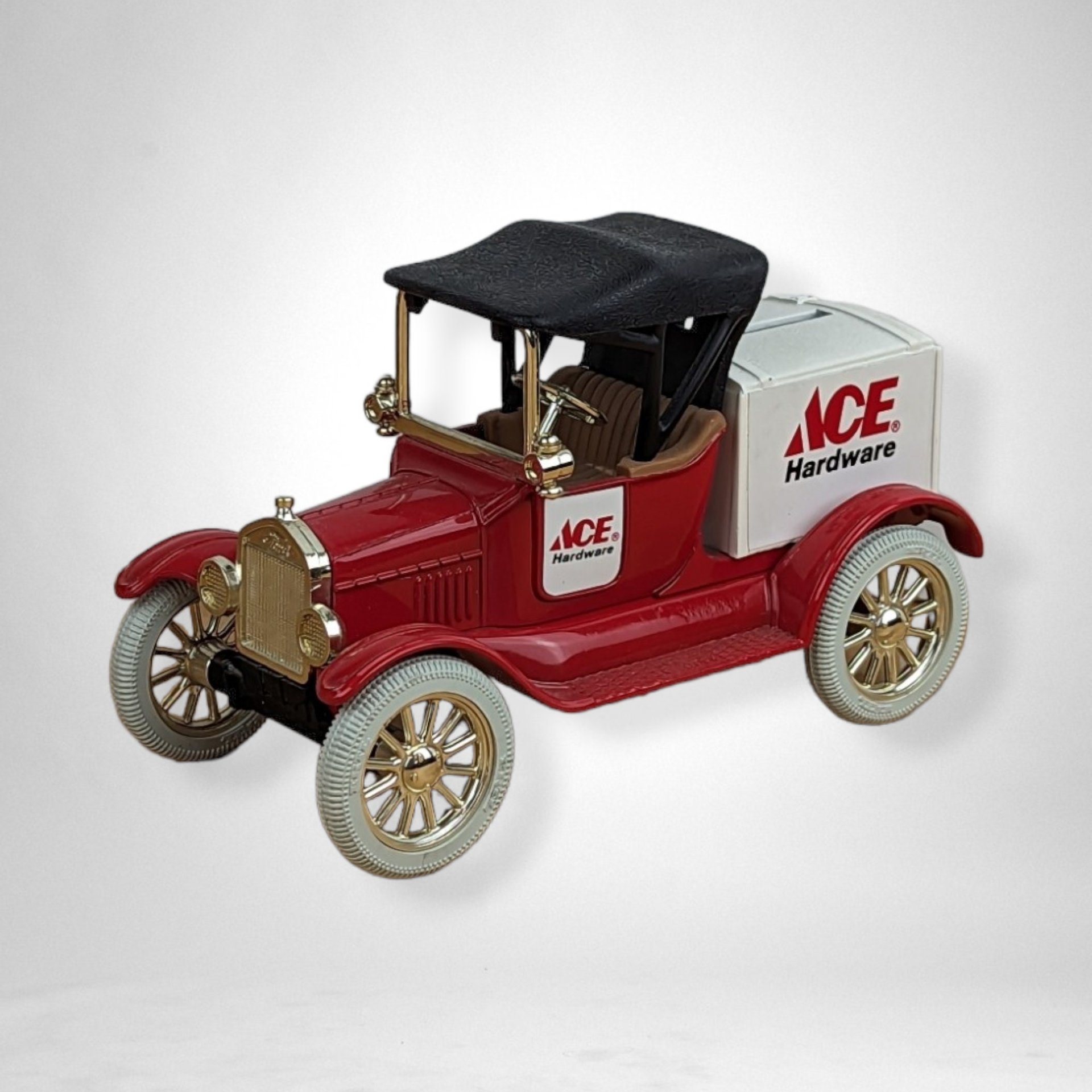 1986 ERTL Ace Hardware Replica 1918 Runabout Metal Bank