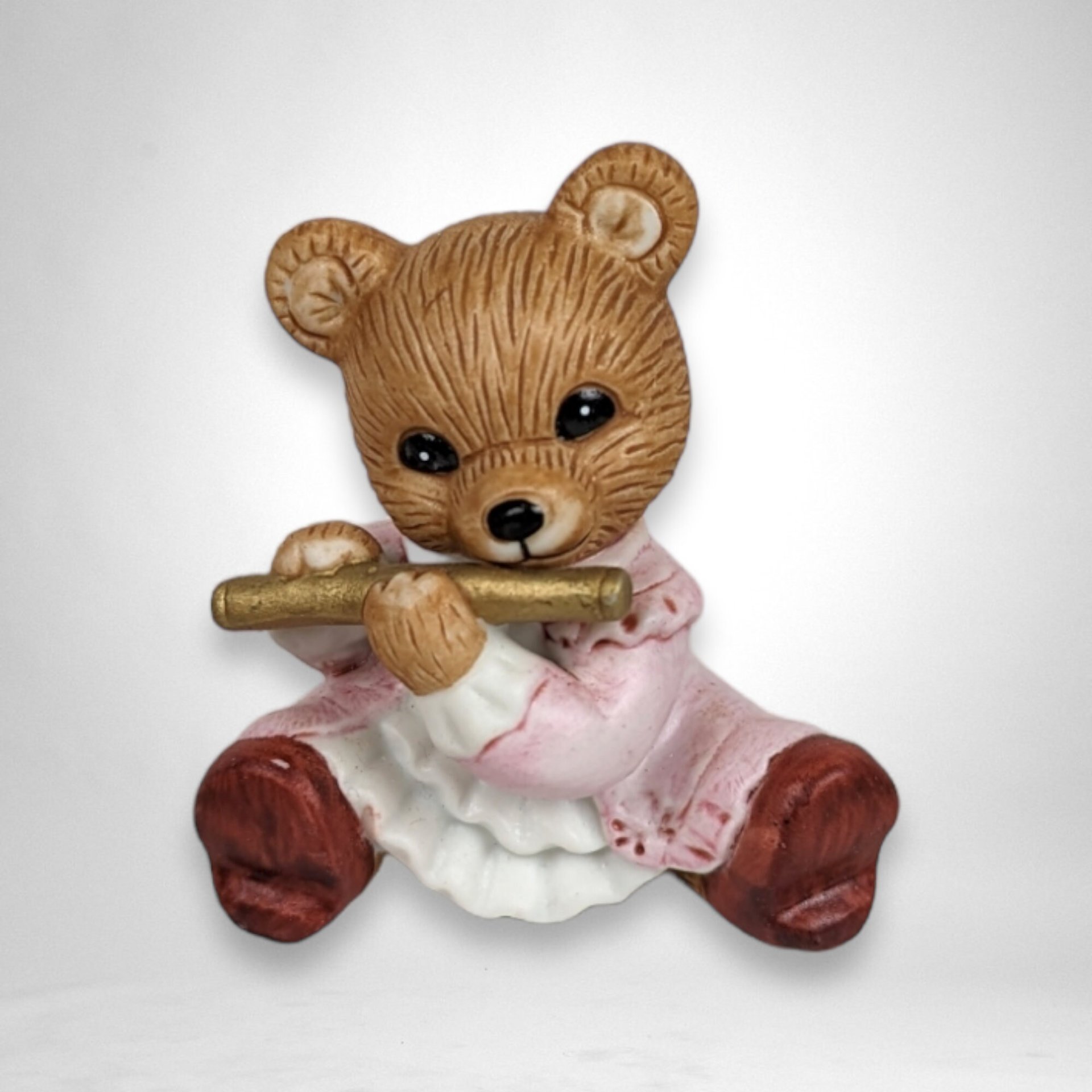 Set of 6 Homco Orchestra Ceramic Bear Figurines 1422: Musical Harmony Collection