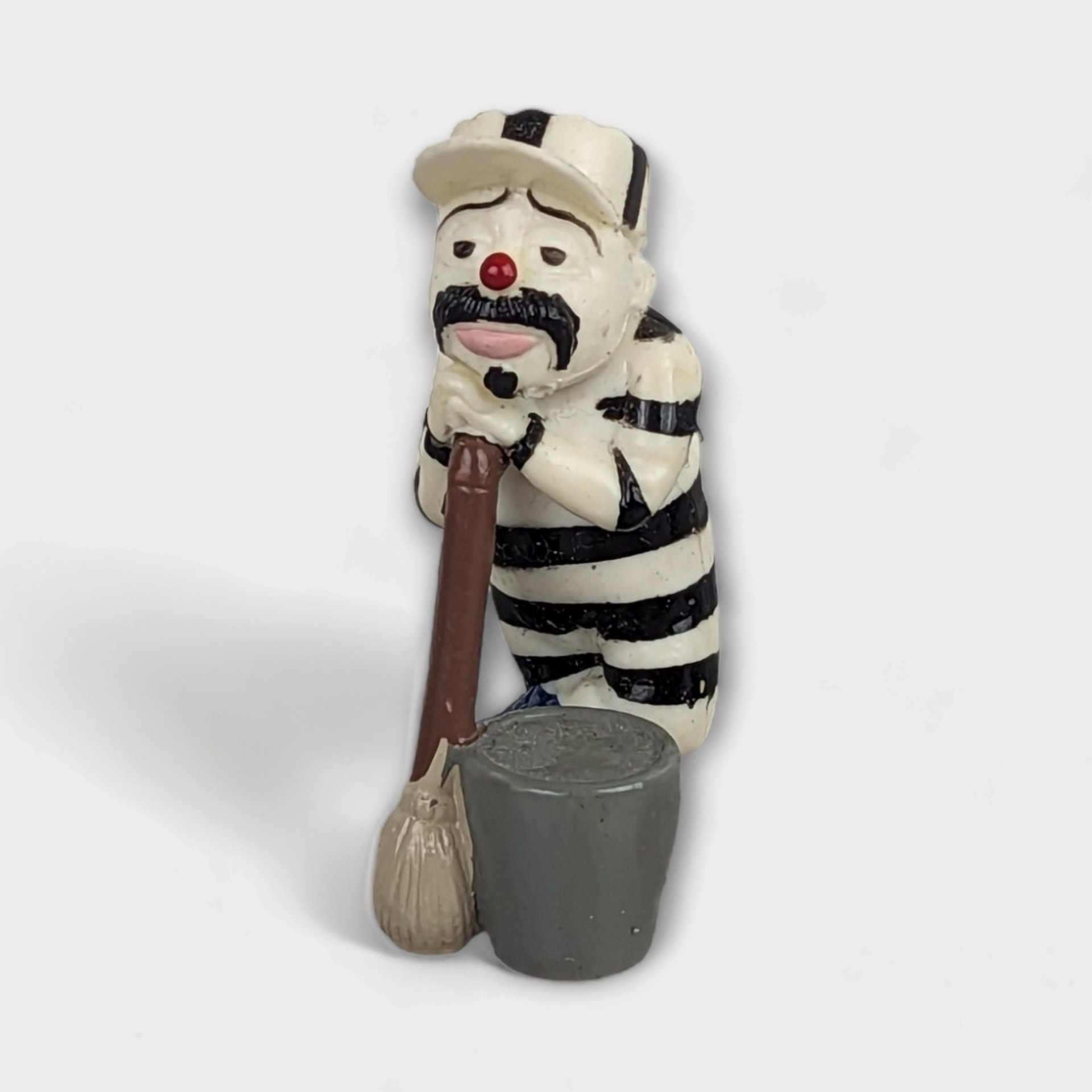 Vintage Lil Homies Psycho 8 Ball and Stripe Clown Figurines - Collectible Street Culture Art