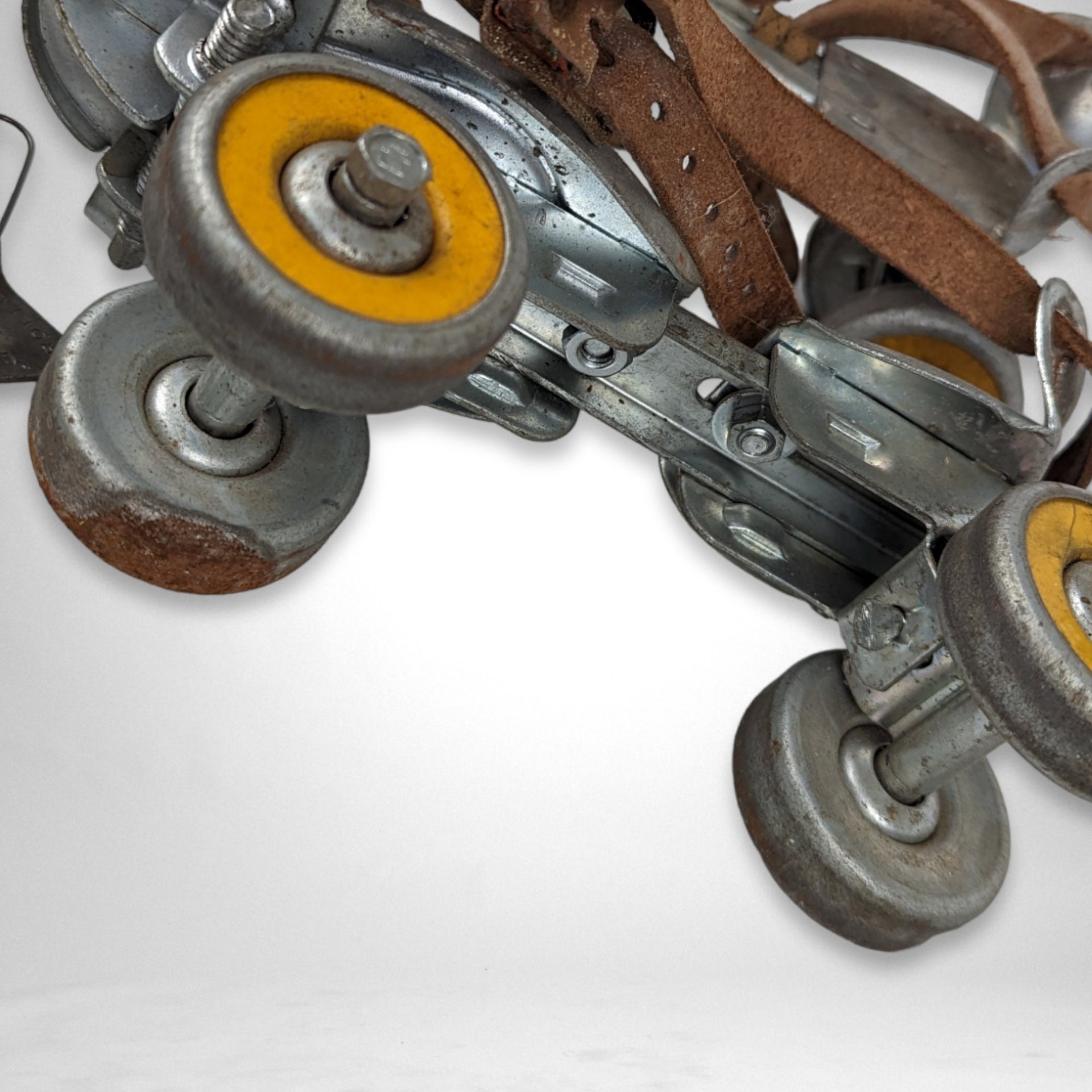 Vintage Wards Hawthorne Adjustable Metal Roller Skates - Retro Skating Nostalgia