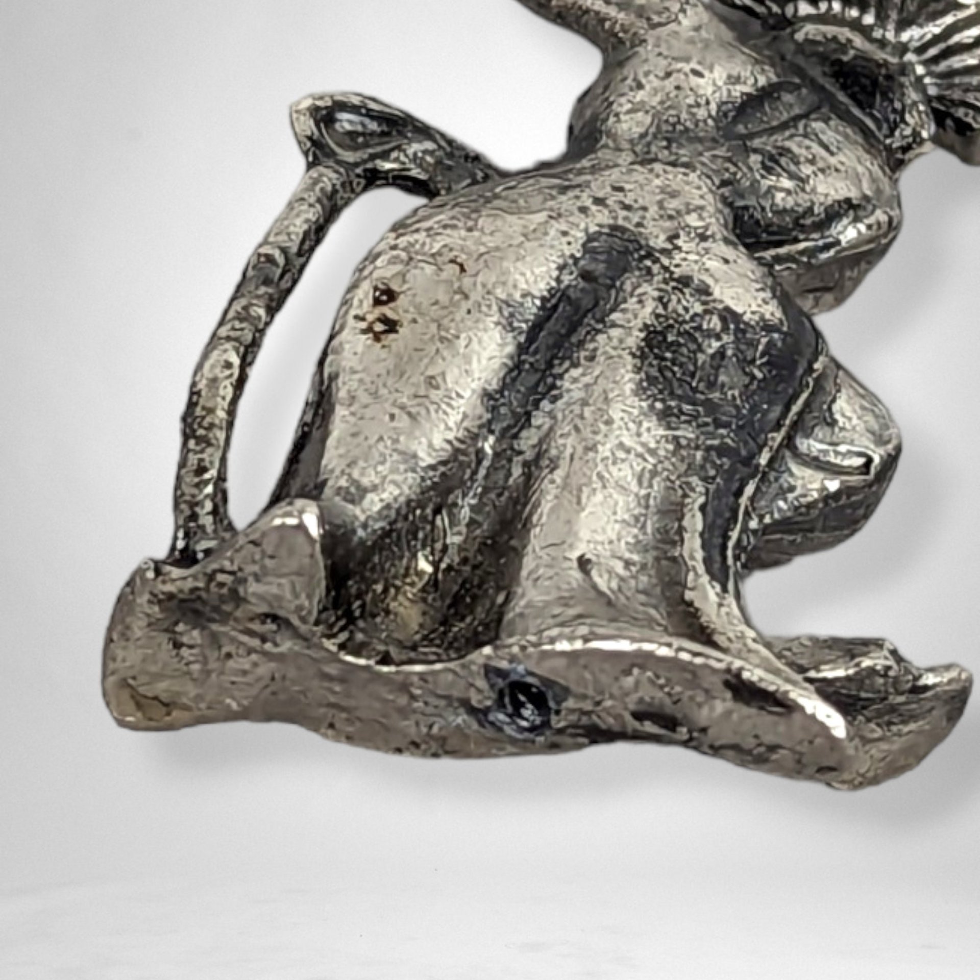 Charming Set of 3 Vintage Metal Clown Figurines - Whimsical Collectibles for Home Decor