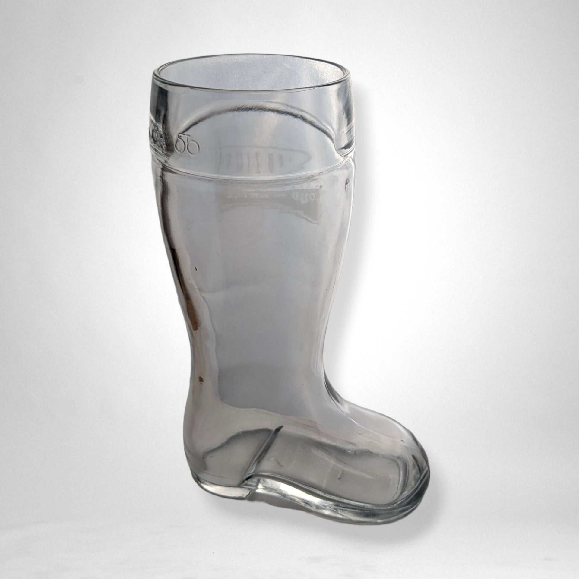 Miller Time Pub and Grill Clear Glass Boot-Shaped Mug - Unique Beer Glassware