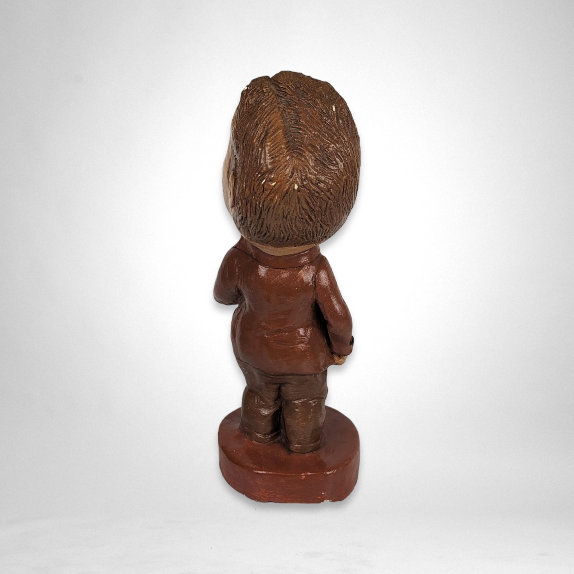 Large Laurel and Hardy Chalkware Statues - Classic Comedy Icons in Impressive Size