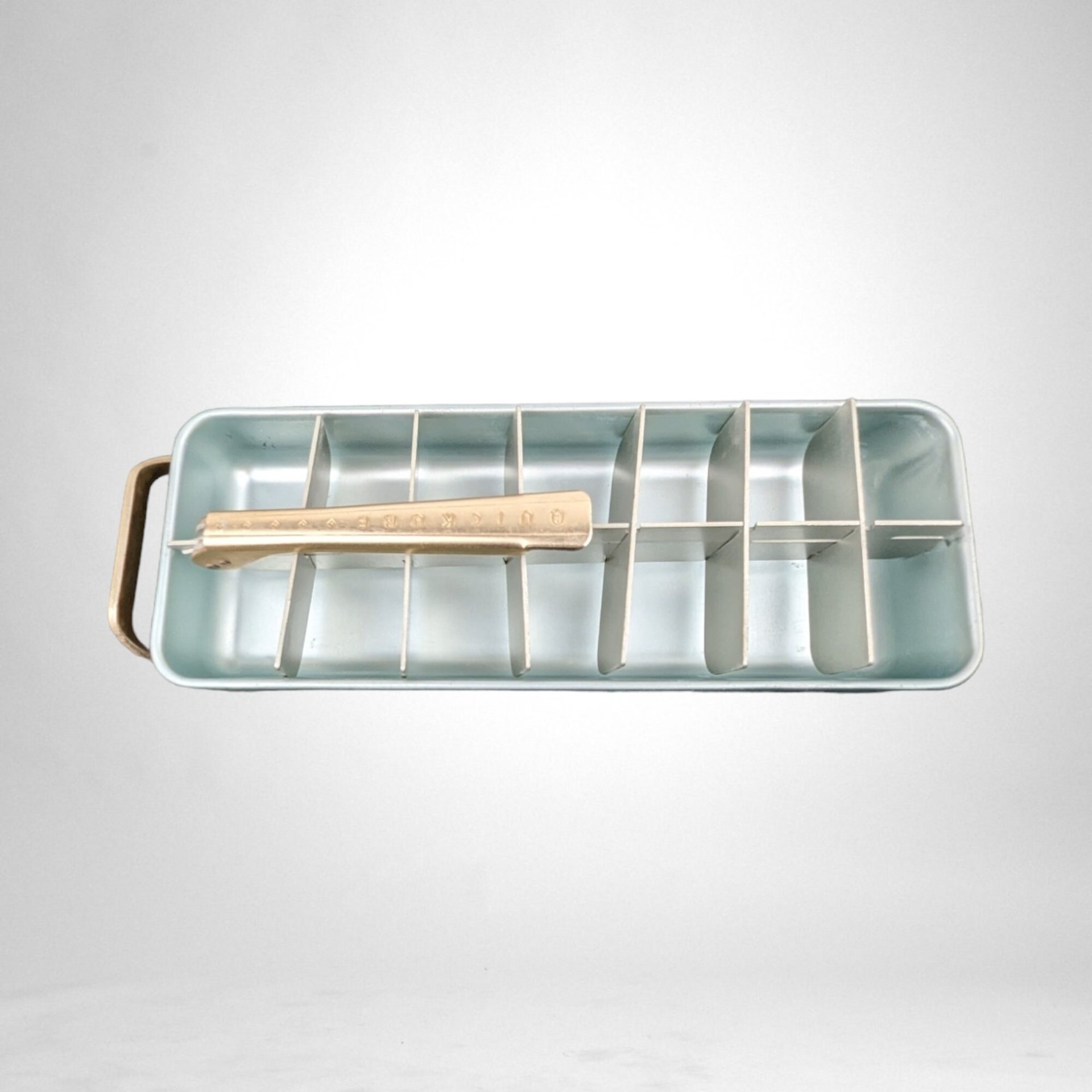 Vintage Frigidaire Quickube Aluminum Ice Cube Tray - Classic Retro Kitchen Collectible