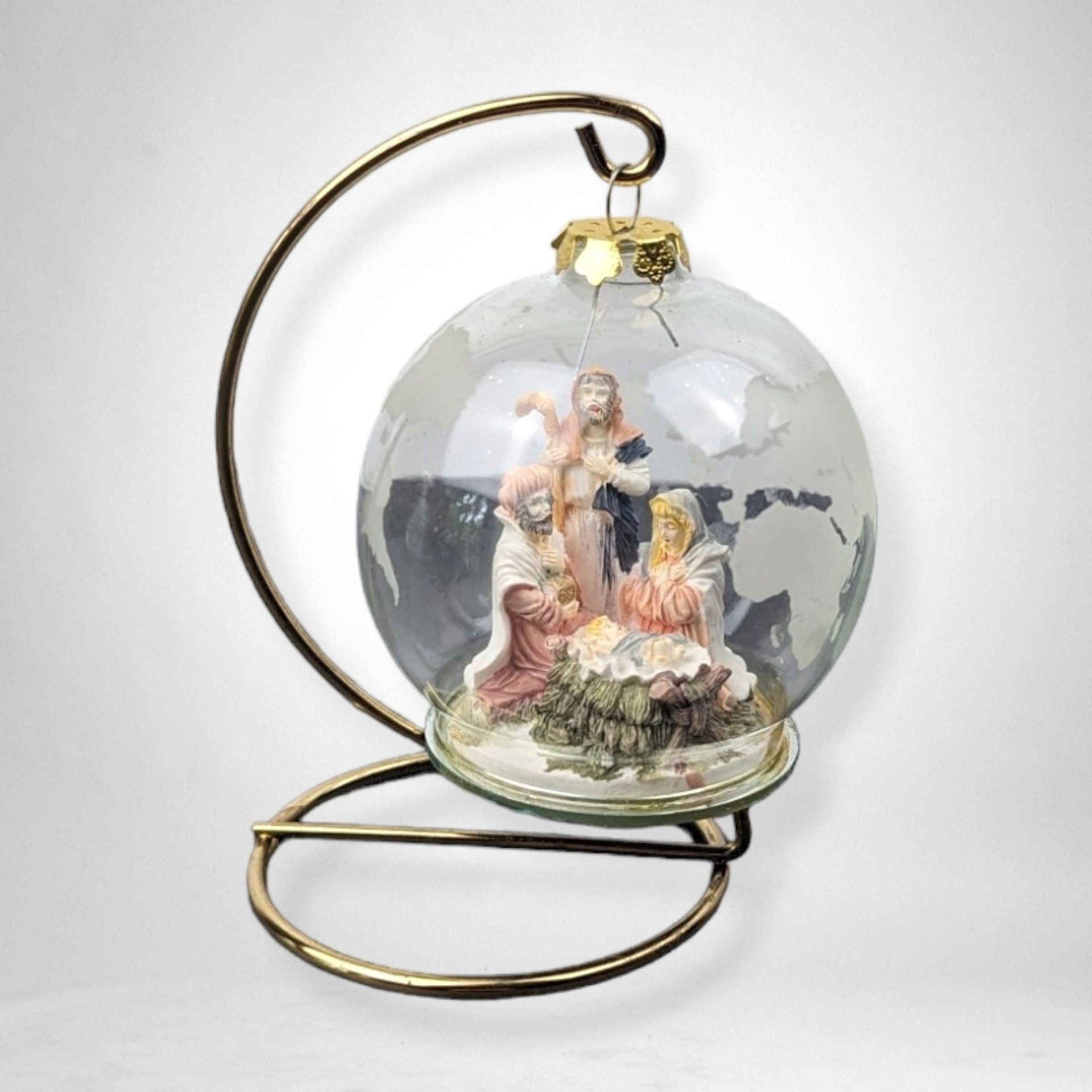 1993 House of Lloyd Around The World Nativity Ornament with Stand - Collectible Holiday Decor