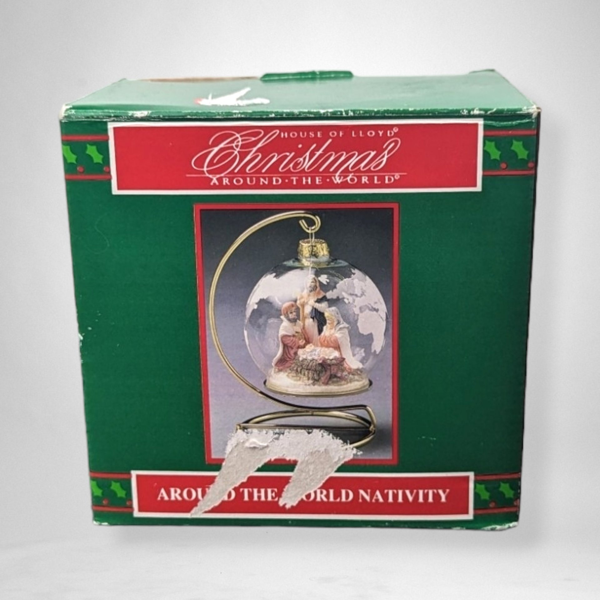1993 House of Lloyd Around The World Nativity Ornament with Stand - Collectible Holiday Decor