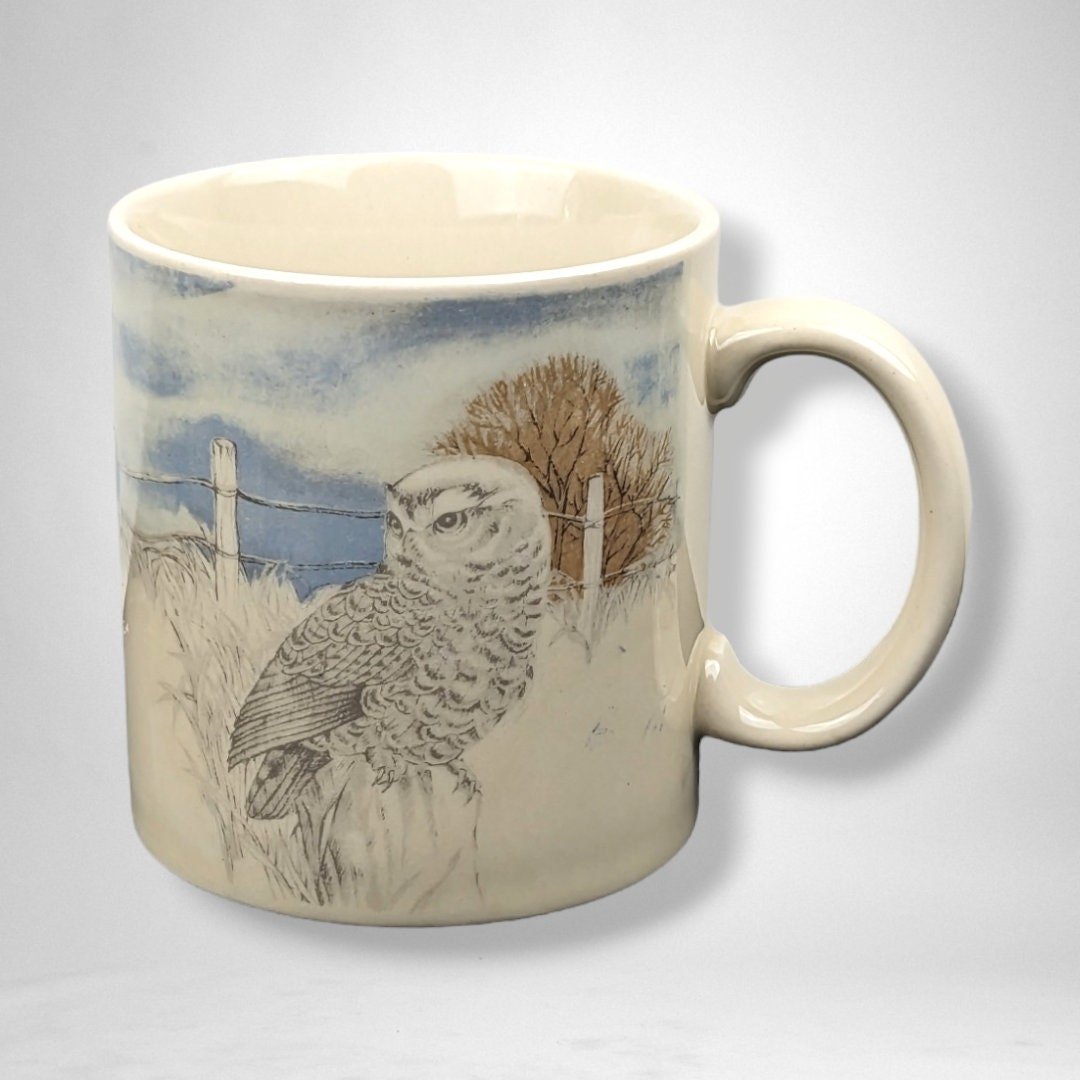 Vintage Otagiri Owl Mug | Ceramic Coffee Mug | 3 3/4" Tall | Excellent Condition | Collectible Otagiri | Bird Lover Gift