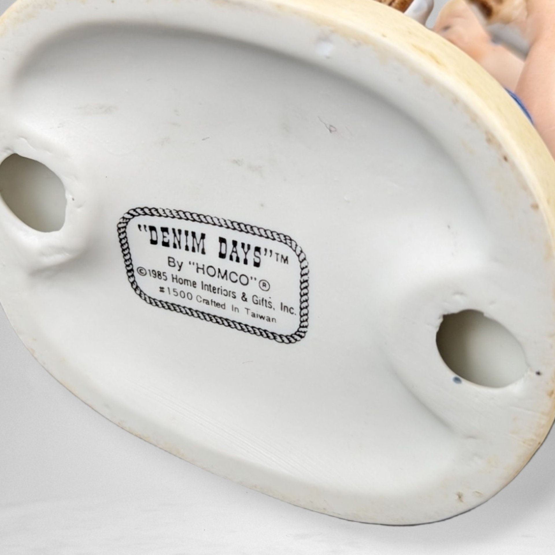 1980s Homco Denim Days Ceramic Figurine: Your Choice of Nostalgic Collectibles