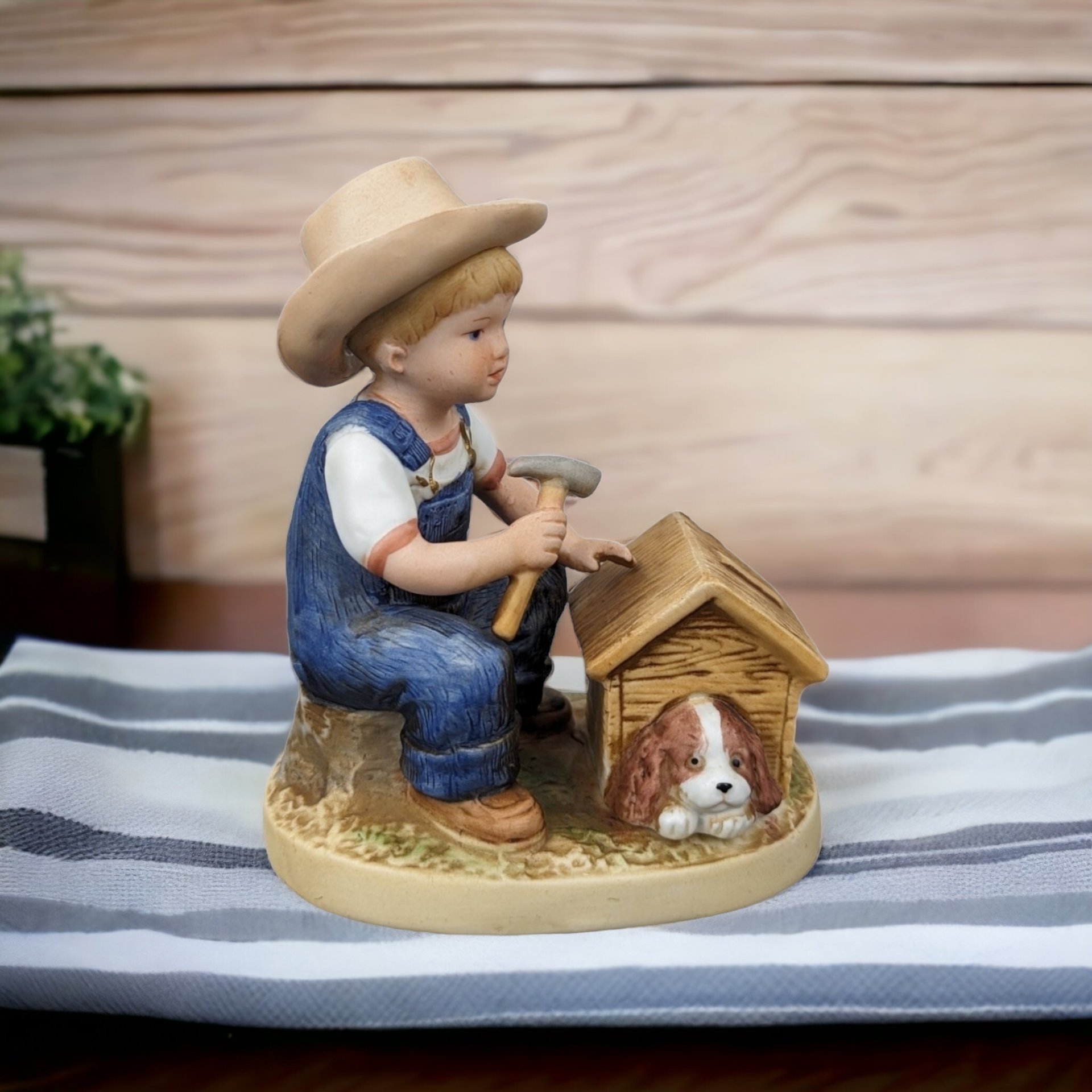 1980s Homco Denim Days Ceramic Figurine: Your Choice of Nostalgic Collectibles