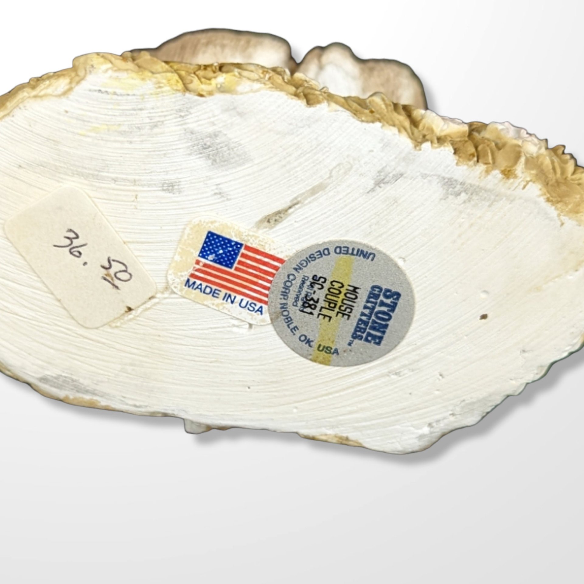 Vintage Stone Critters Mouse Couple Figurine - #SC-381