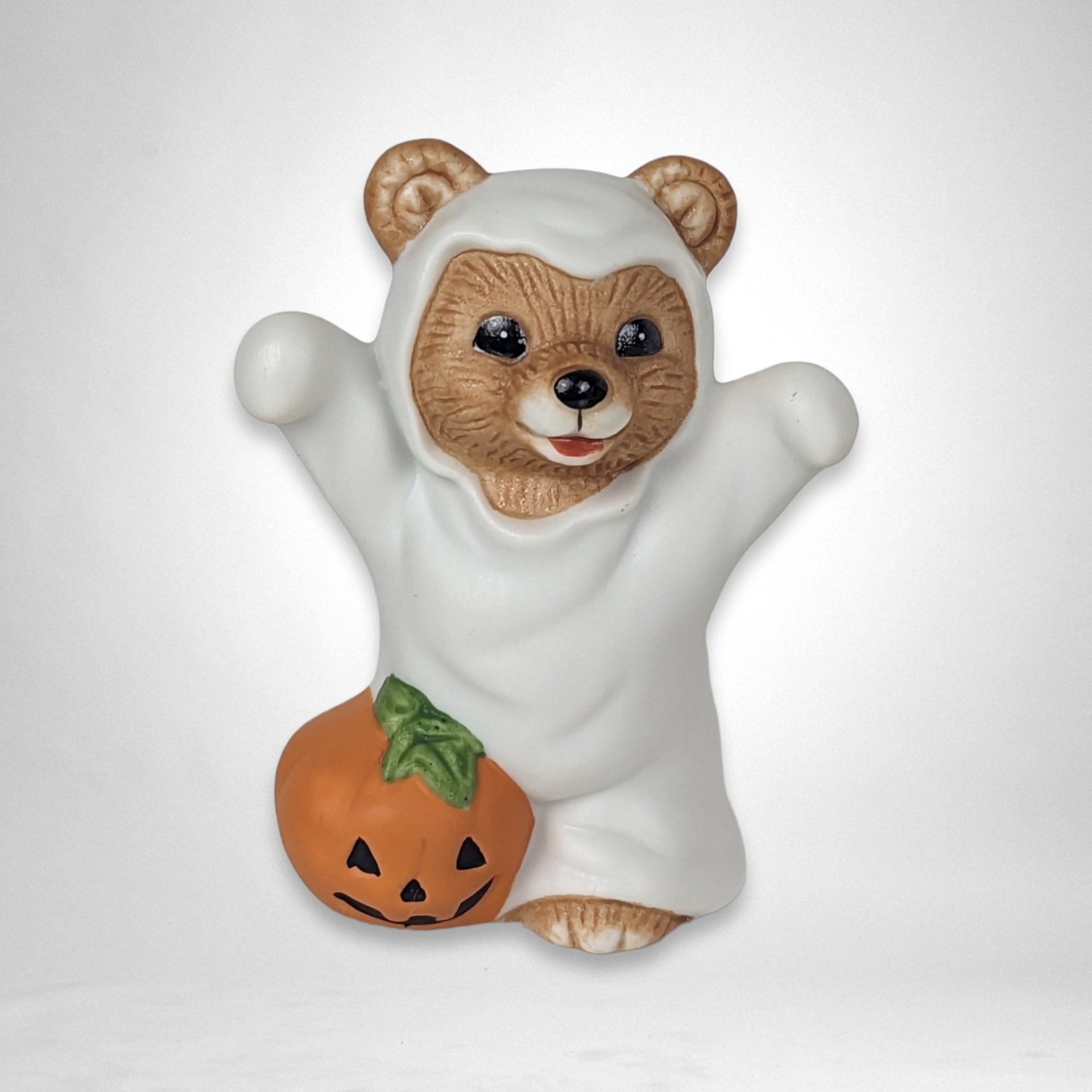 Set of 4 Homco Halloween Bears 5311 - Spooky Bear Ensemble for Halloween Fun