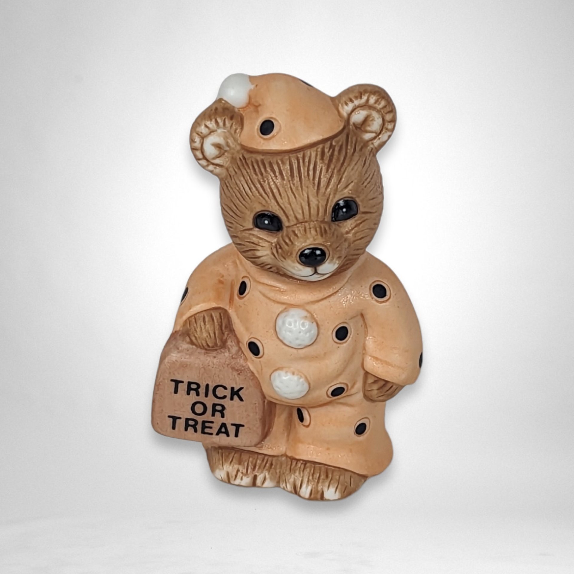 Set of 4 Homco Halloween Bears 5311 - Spooky Bear Ensemble for Halloween Fun