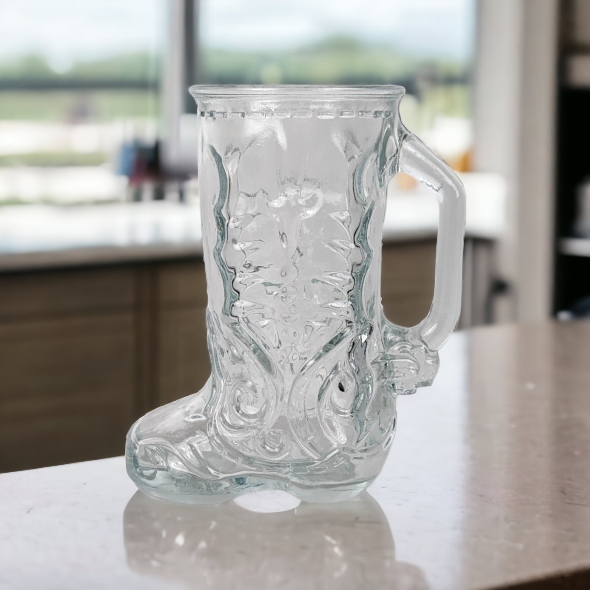 Libbey of Canada Cowboy Boot Glass Mug: Saddle Up for Sips with Style