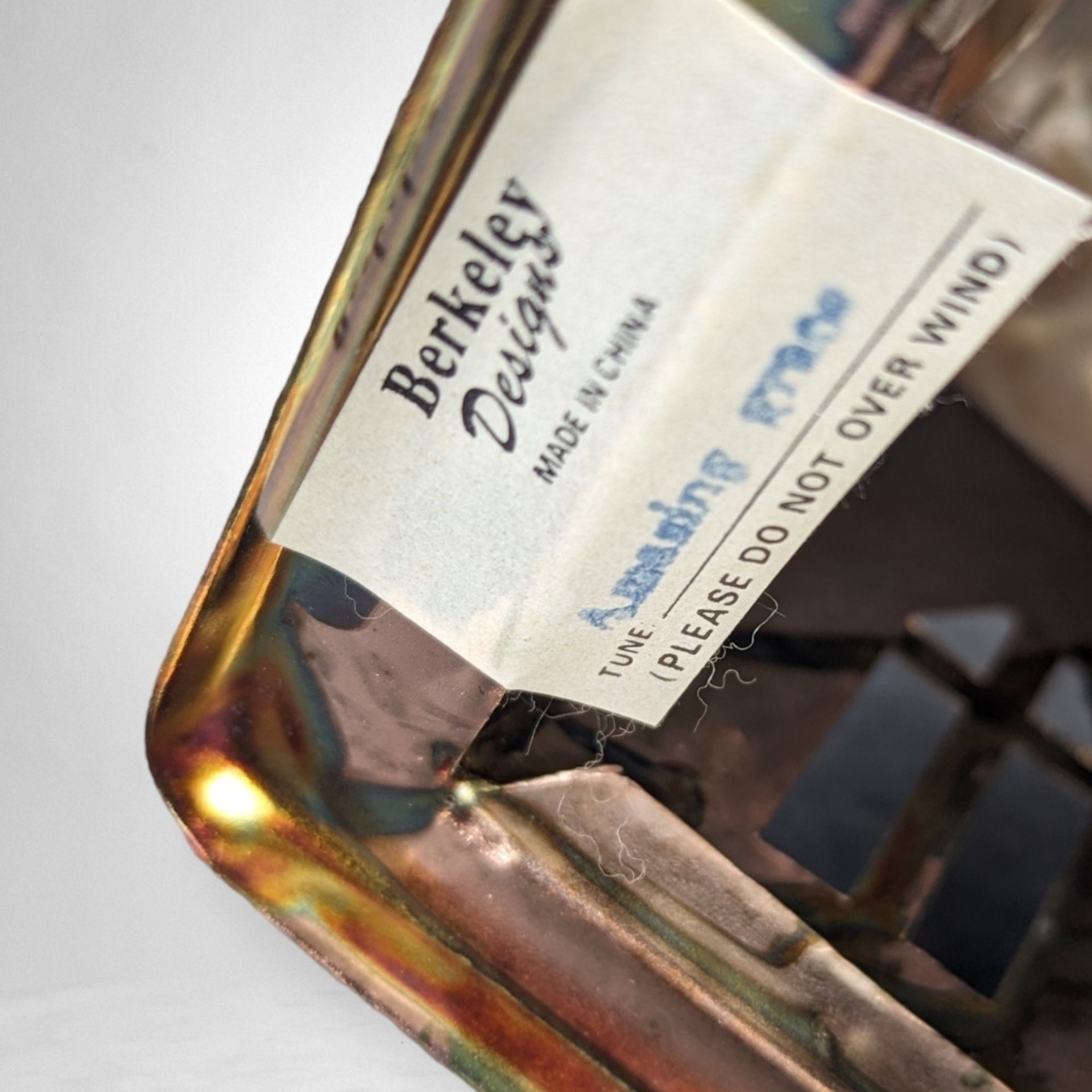 Vintage Berkeley Designs Metal Church Music Box – Melodic Nostalgia