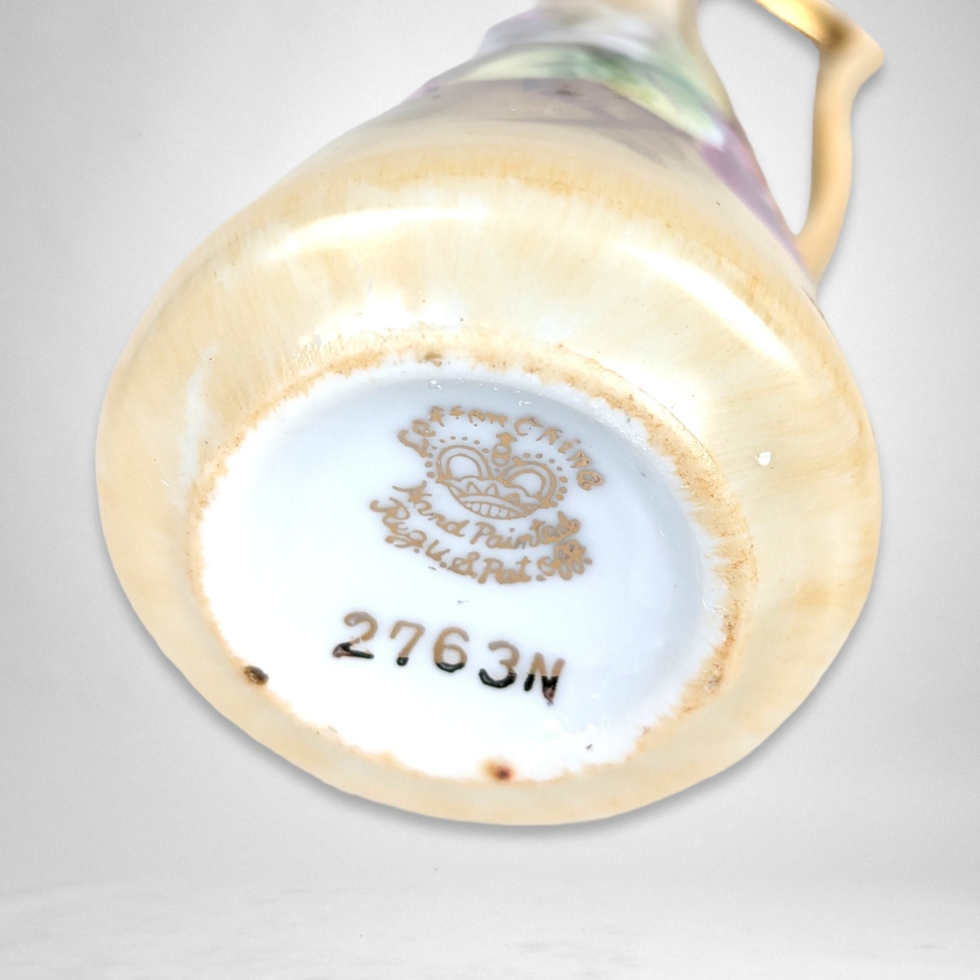 Lefton Vintage Miniature Bud Vase with Floral Motif 2763N