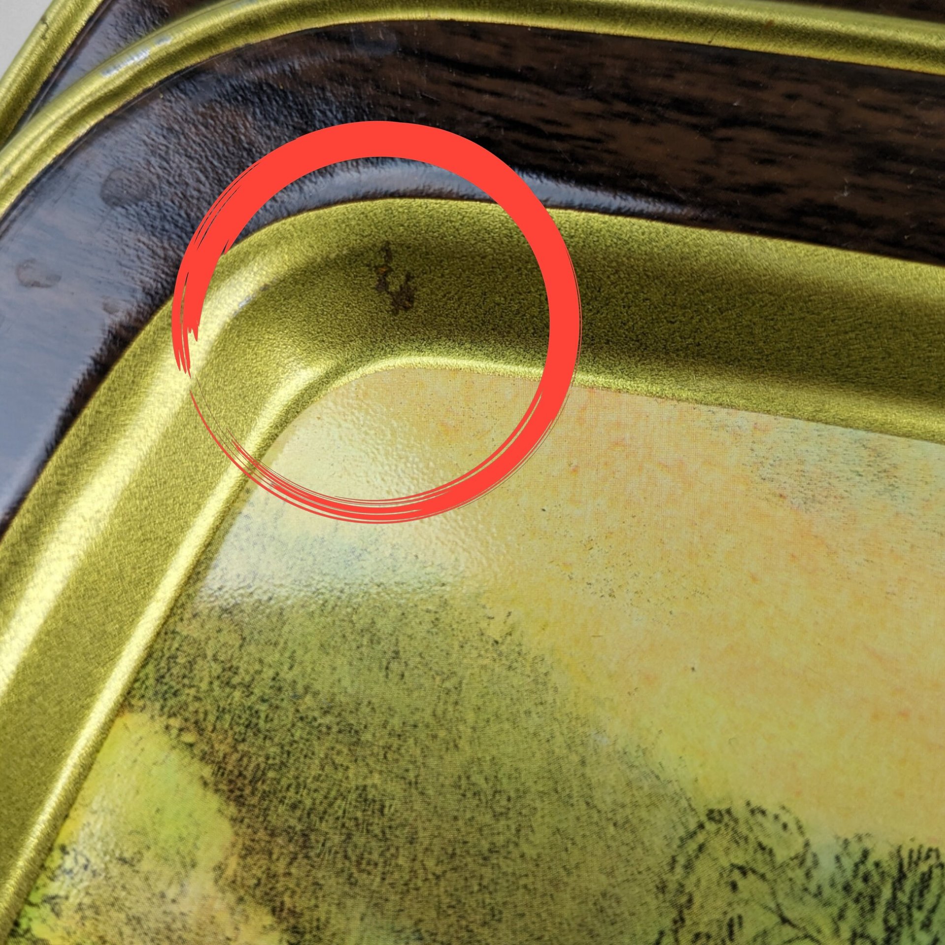 Set of 4 Currier and Ives American Homestead 4 Seasons Tin Trays