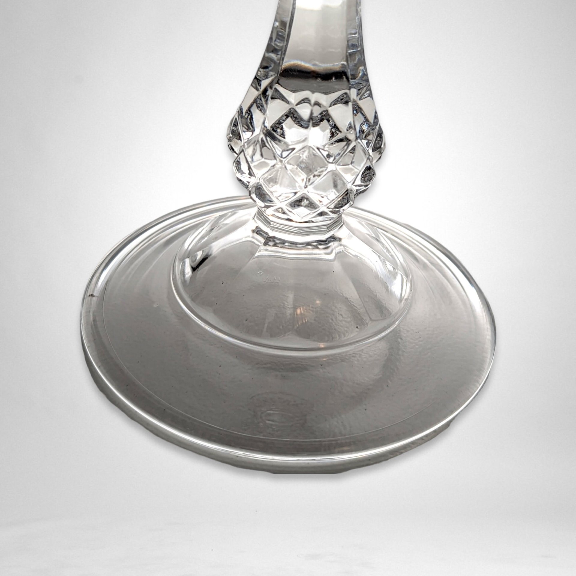 Pair of Cristal D'Arques Longchamp Clear Candesticks