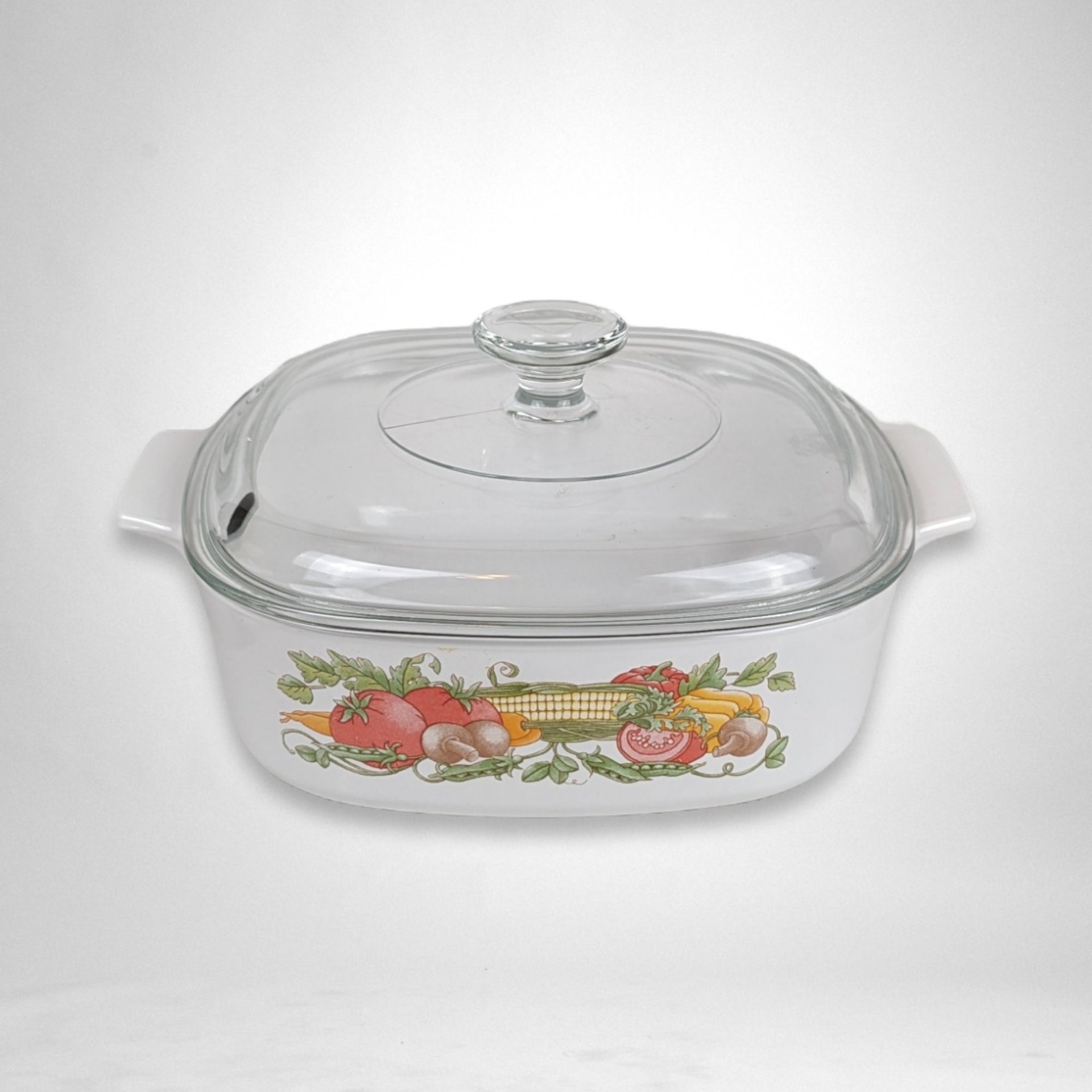 Corning Ware Garden Harvest Square A-2-B Casserole Dish with Lid