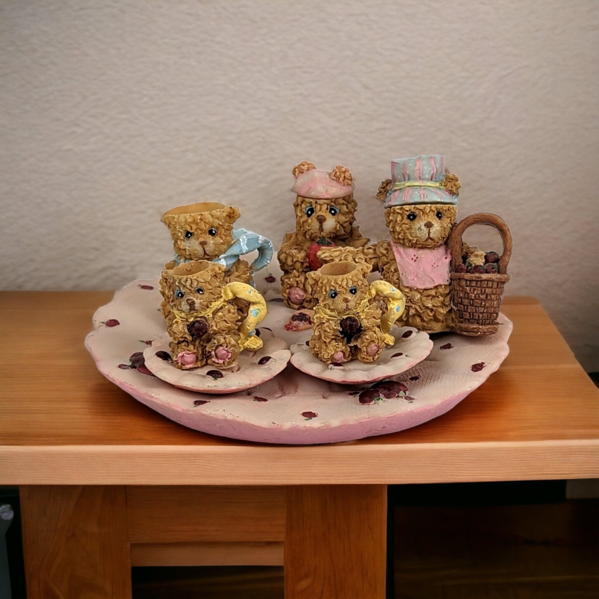 Adorable Belovable Bears Miniature Tea Set for Tea-Time Delights