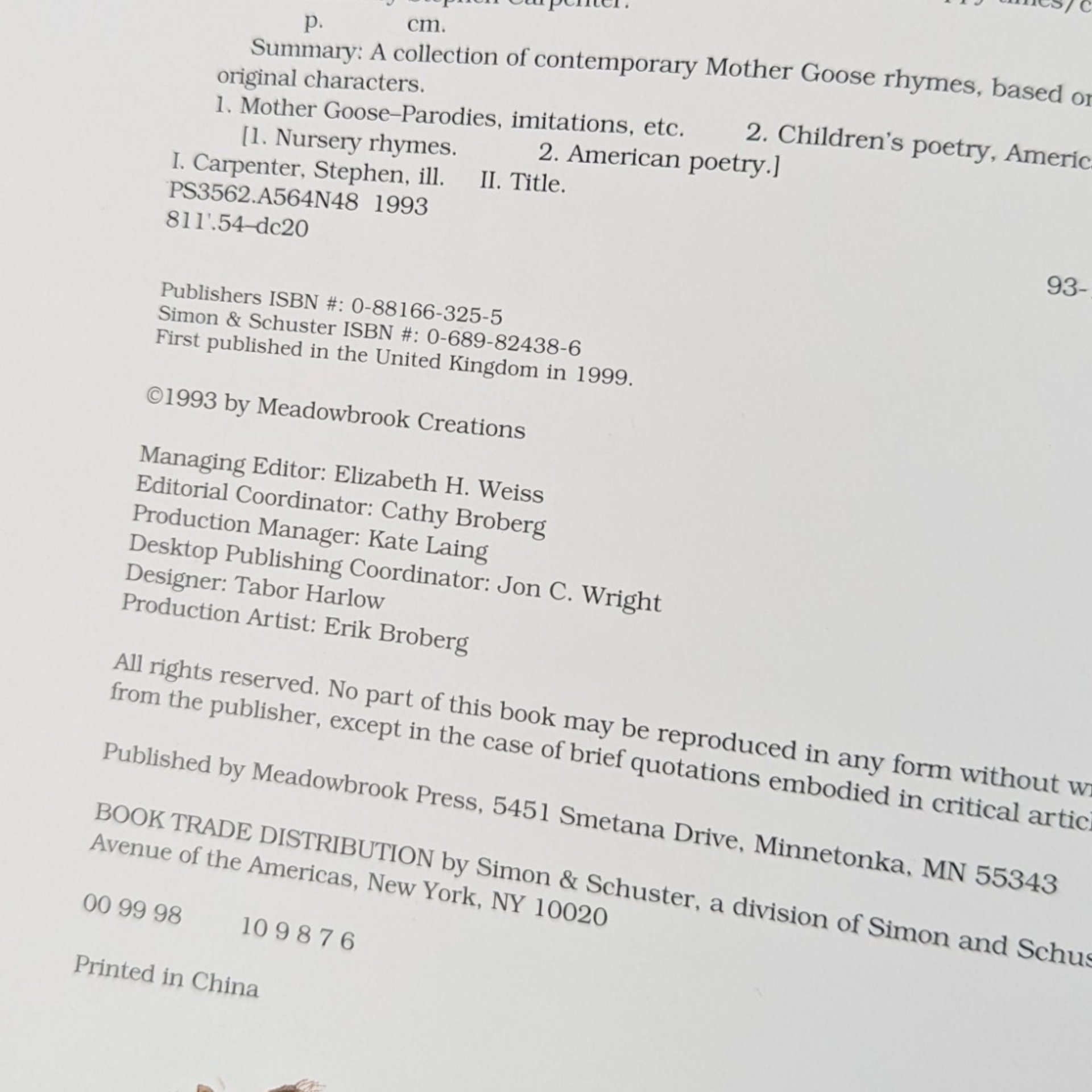 The New Adventures of Mother Goose: Gentle Rhymes for Happy Times by Lansky, Bruce