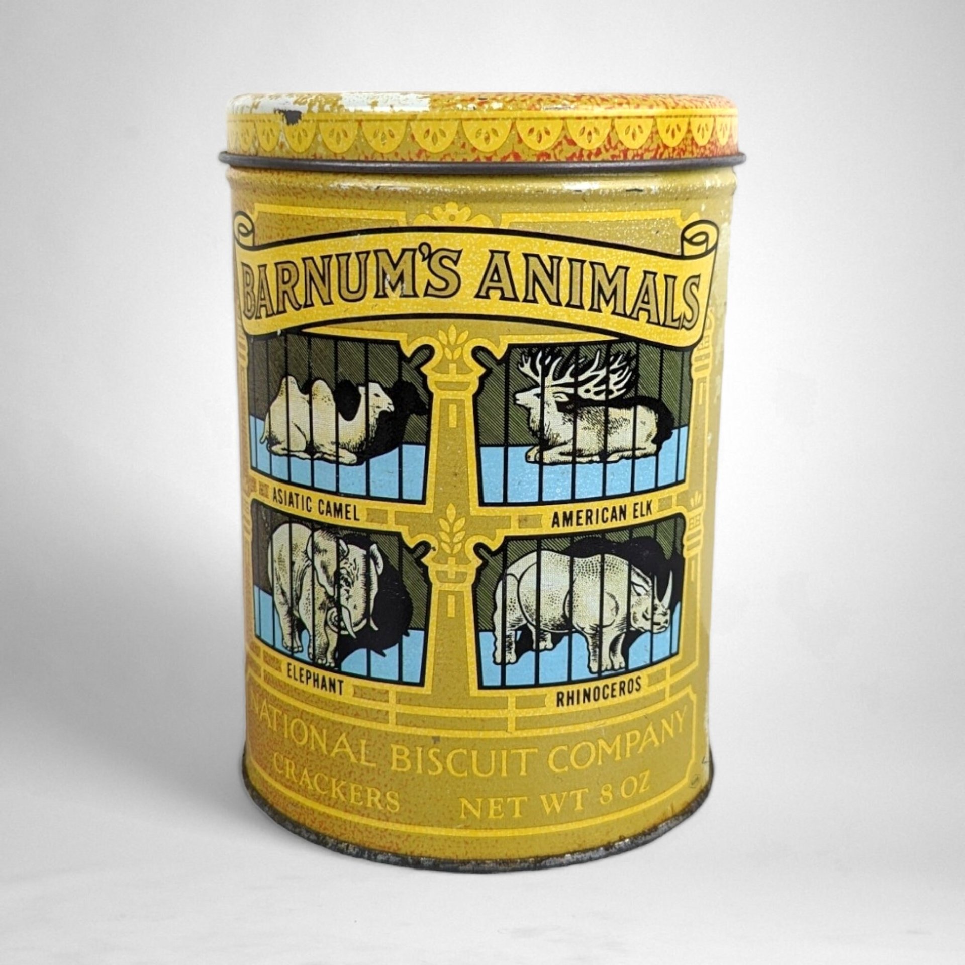 Vintage 70's Barnum's Animal Crackers Tin: 1914 Replica Collectible