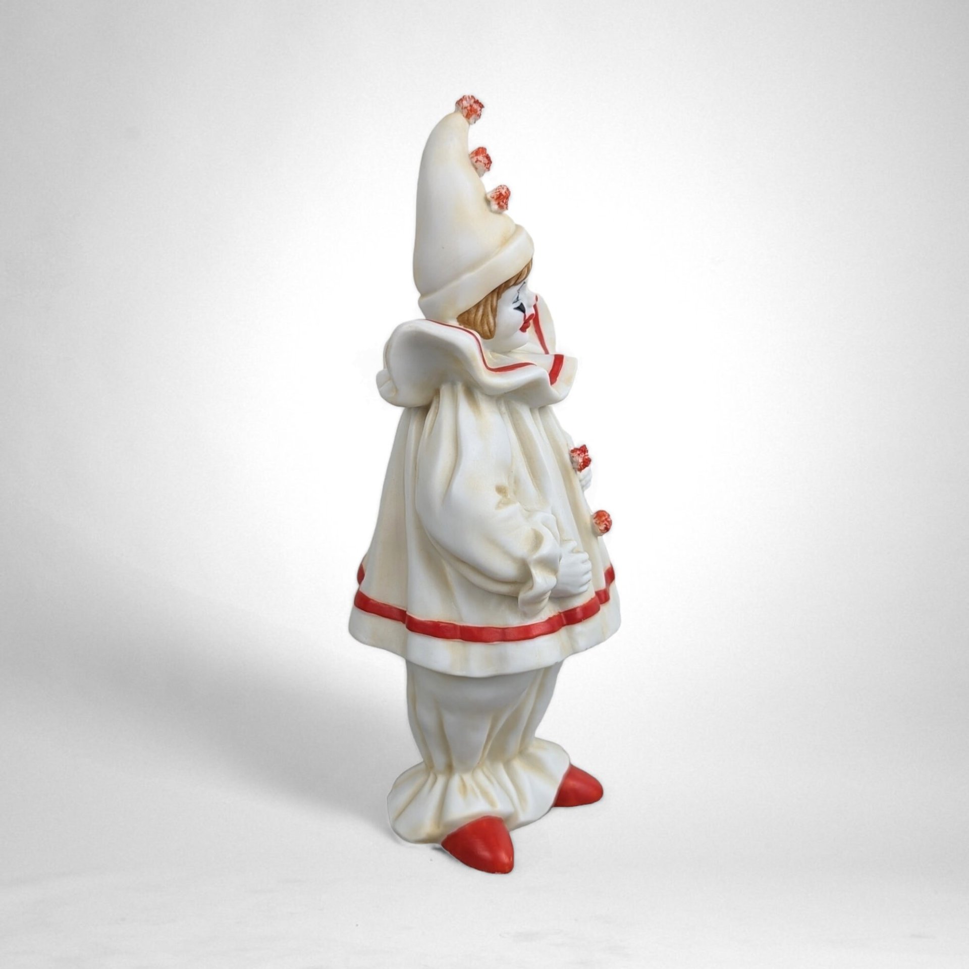 Vintage Enesco Faith Wick Pom Pom Clown Figurine: Whimsical Collectible