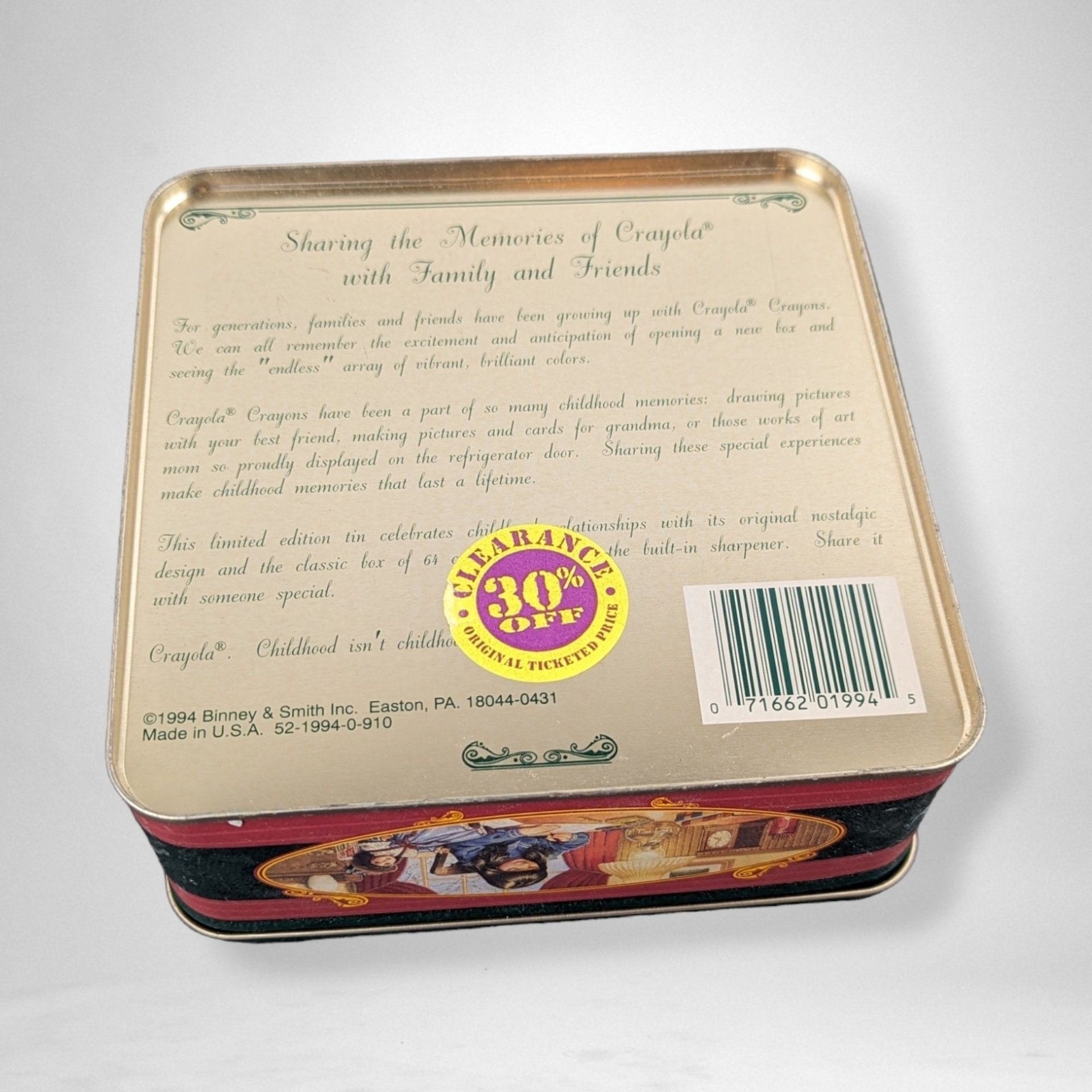 1994 Crayola Advertisement Tin